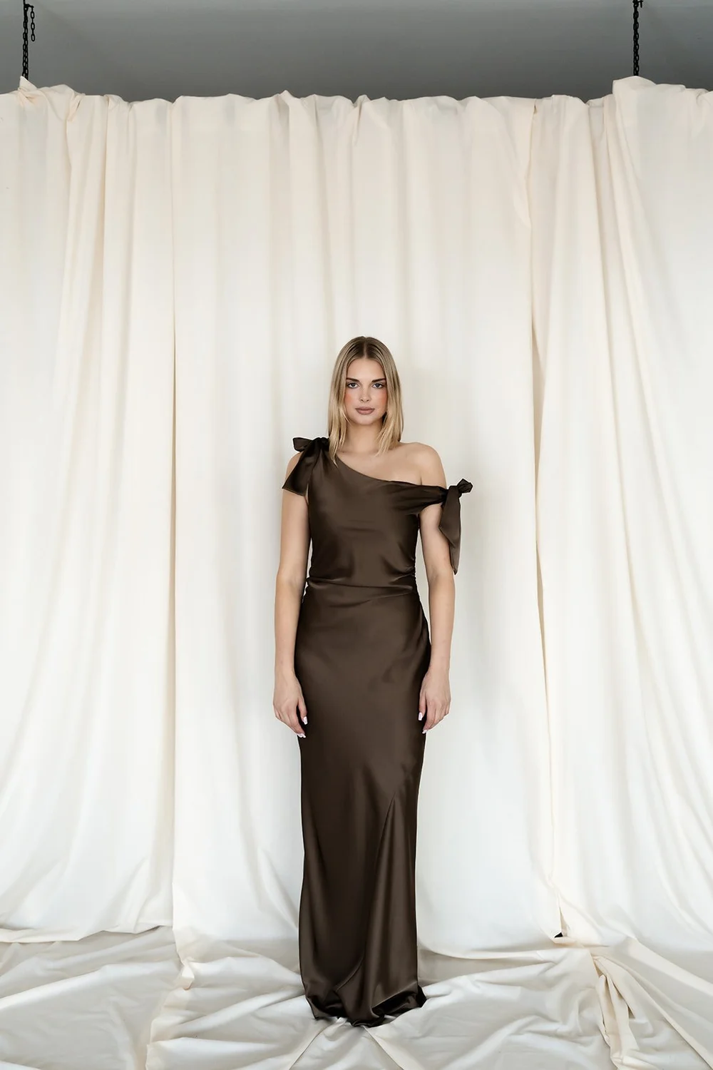 demi bridesmaid dresses Demi Adjustable Satin Bridesmaid Dress