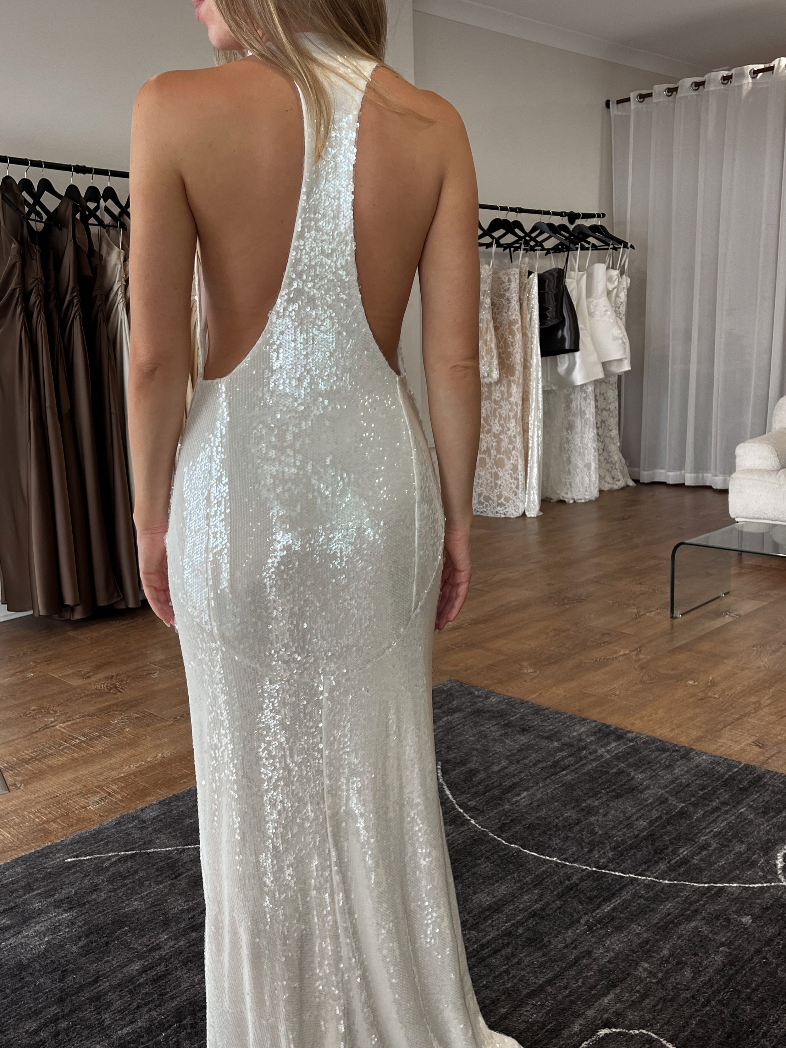 racer back sequin dress