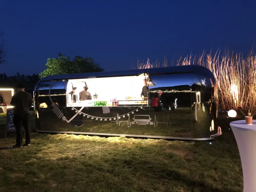 Mirror Stainless Steel Food Trailer for Sale | Magic Trailers World