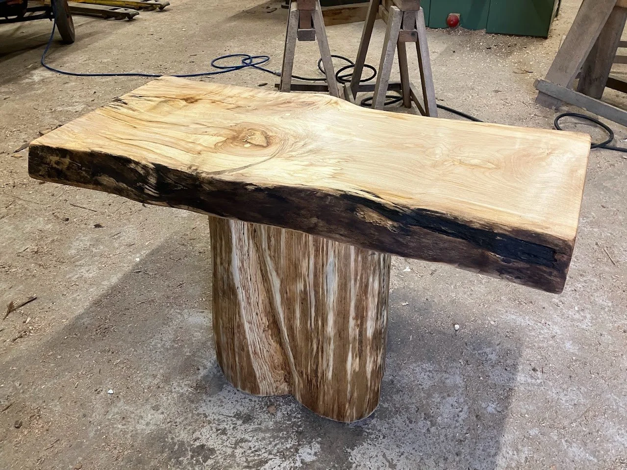 Rustic and chunky TV stand.jpg