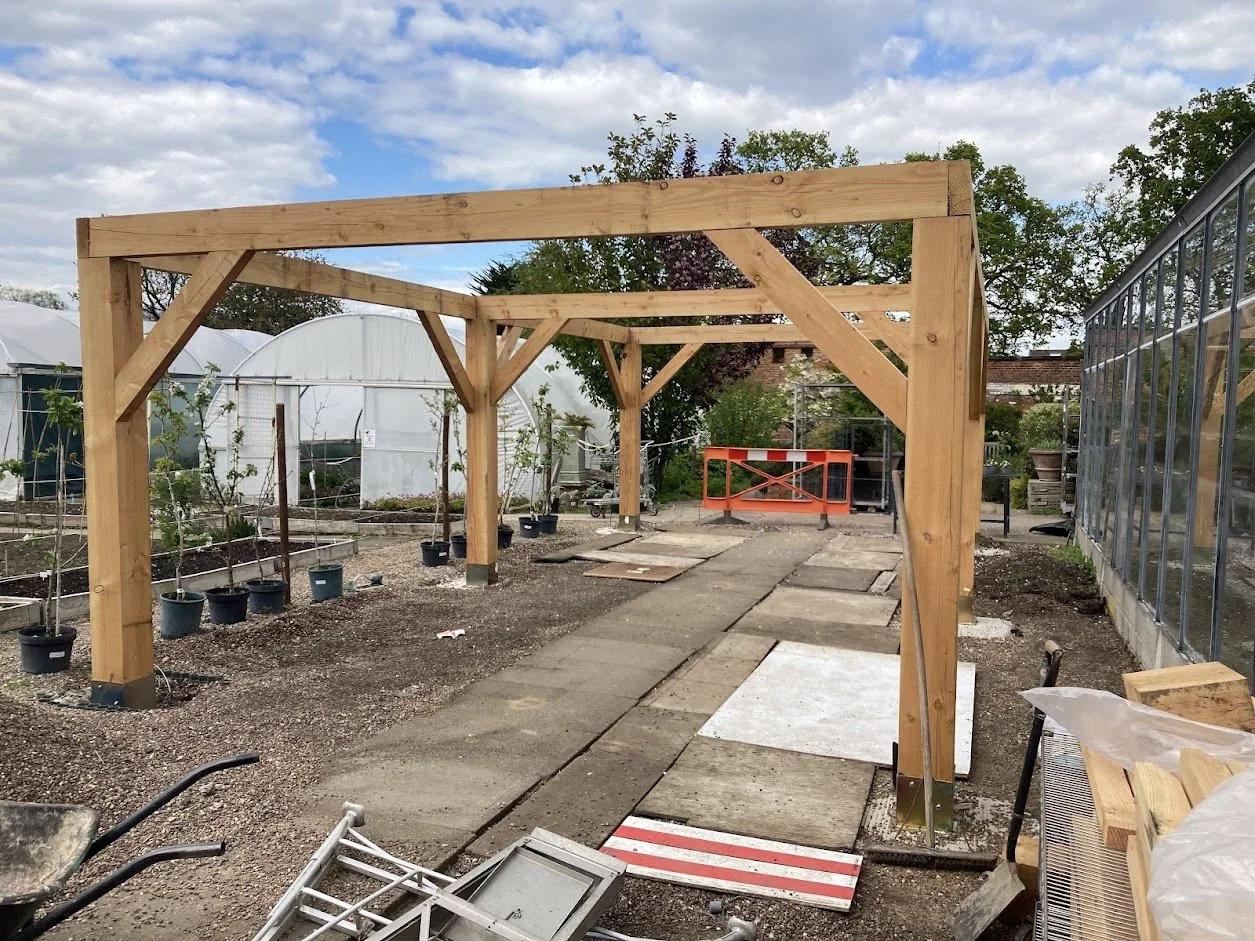 St Catherines Walled Garden Larch Pergola Frame 1.jpg