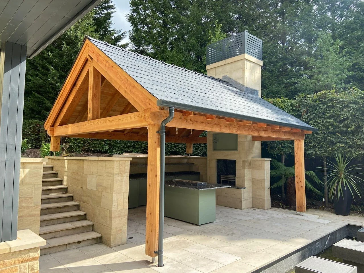 Larch BBQ area finished frame.jpg