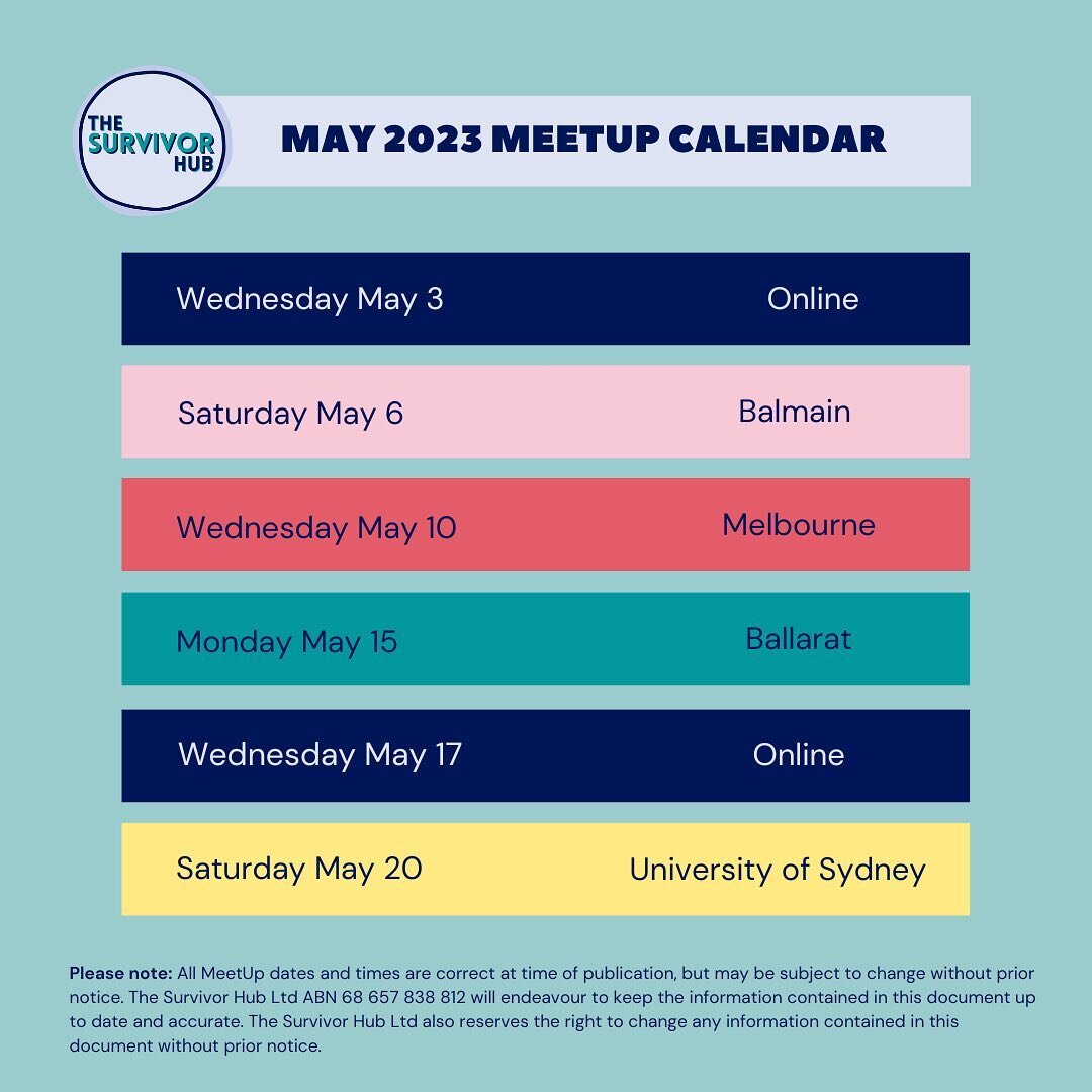 See you at our May and June MeetUps 🤍