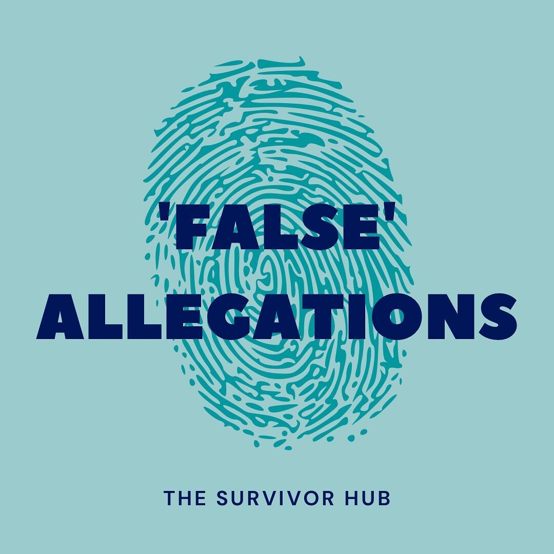 A timely post about why we shouldn&rsquo;t worry about &ldquo;false&rdquo; allegations and instead focus our anger onto perpetrators and our belief and support onto survivors 🤍