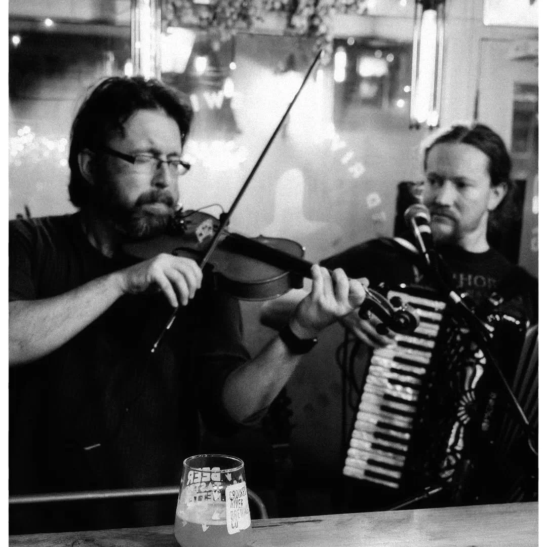 This pair have been tearing up our open mic the past couple of weeks.

They'll be headlining next Tuesday with their trio The Mowdies. Expect shanties and plenty of foot stomping!

There's still going to be plenty of space on the board for other perf