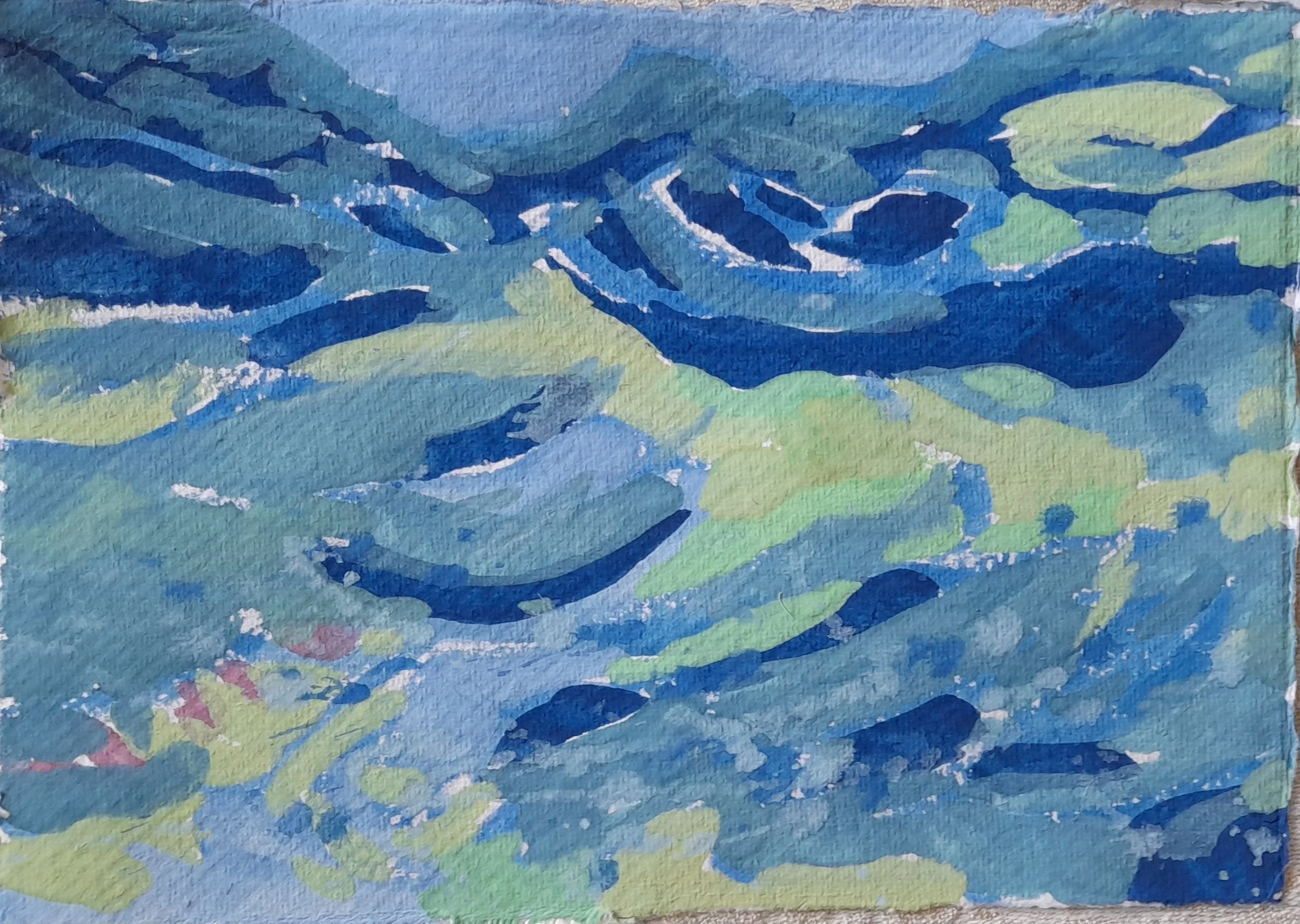 Invisible Stars Hold Fast to the Rising Tide. A5 Unframed