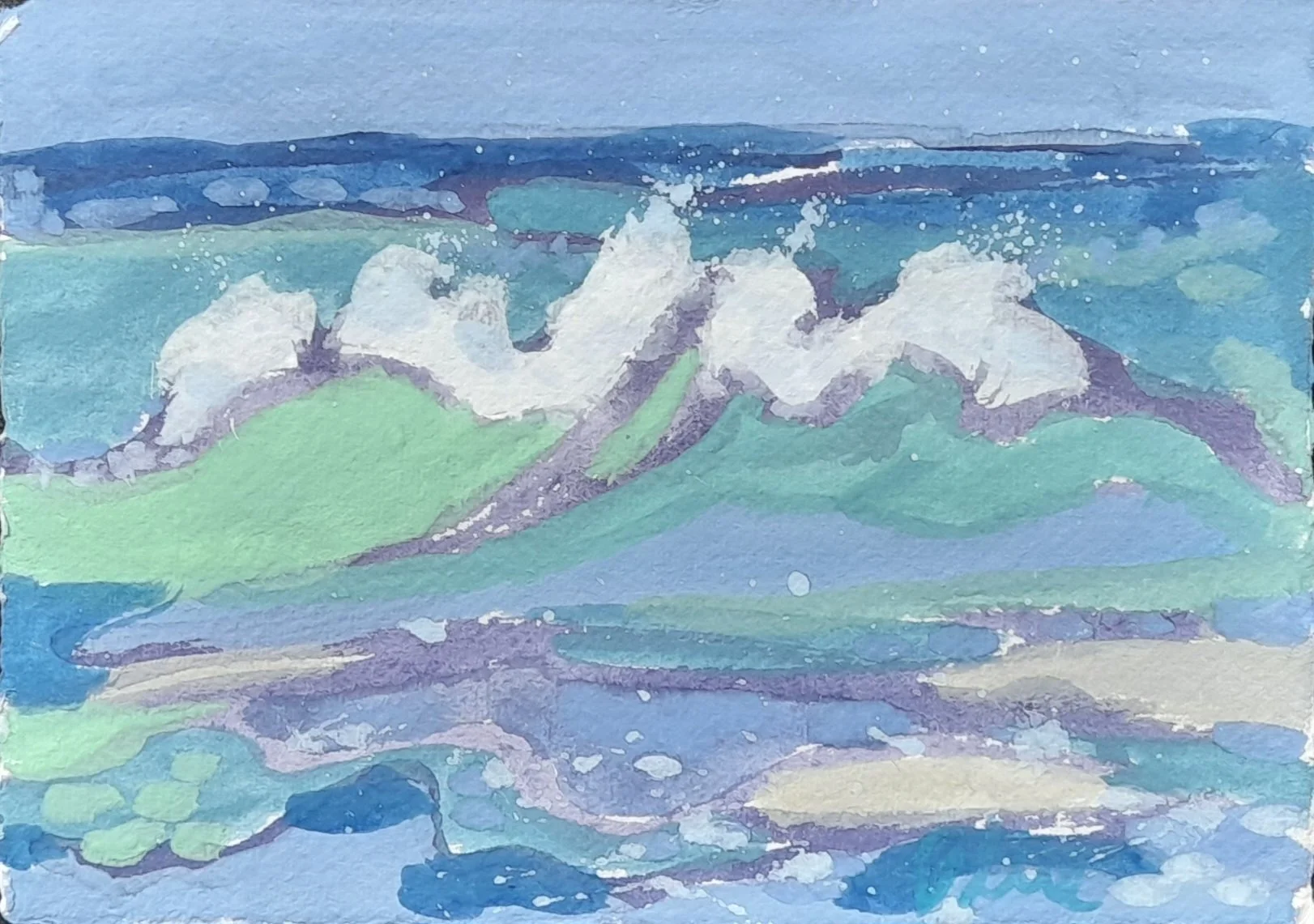 I Want to be Where Your Foot has been Bare Against the Sand. A5 Unframed