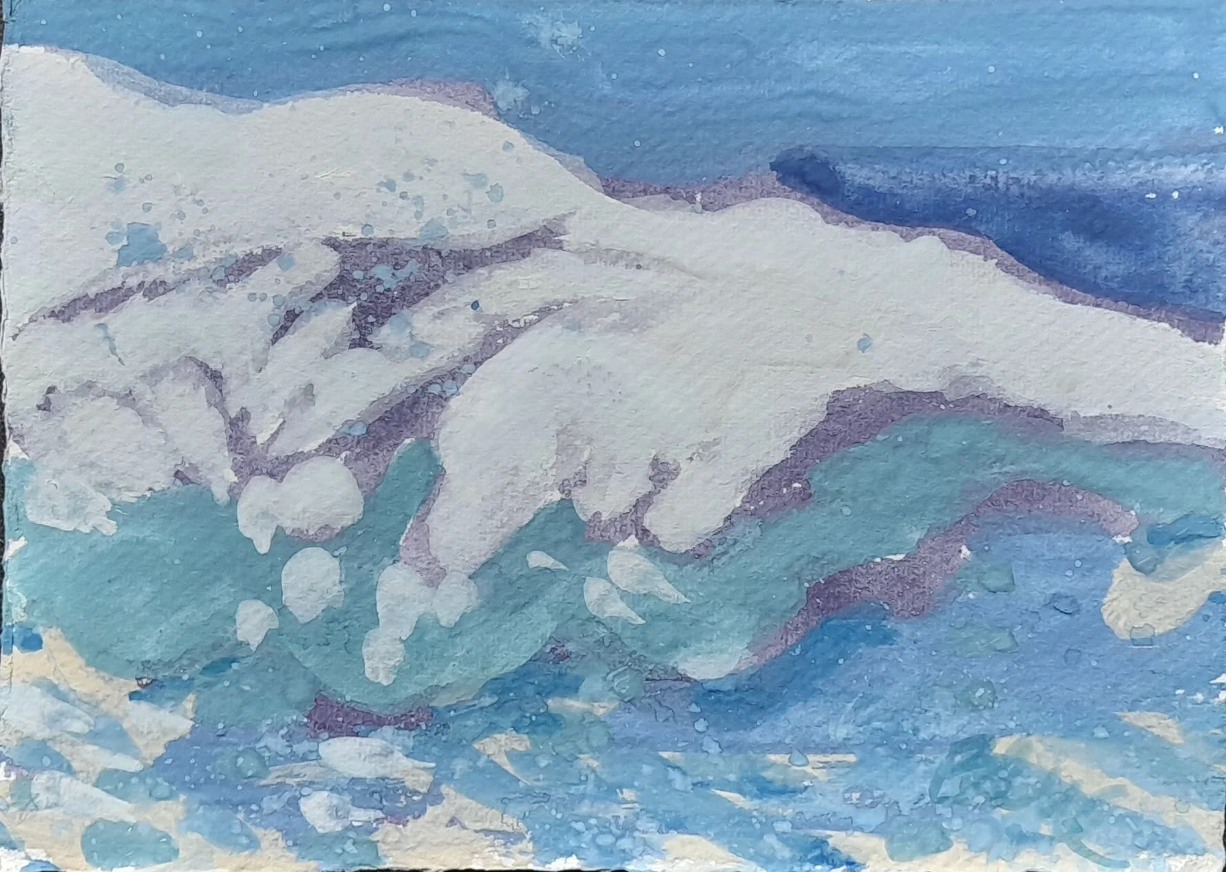 The Colours of Tenderness Wash Over Me. A5 Unframed