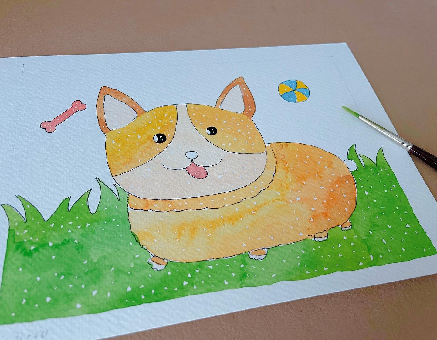 Who is the owner of this happy corgi, please get in touch with me 🤍☺️

Hi there, I got a custom corgi painting last Sunday, and I forgot to take the customer contact home, if you are the couple who order this picture, can you send me a message so we