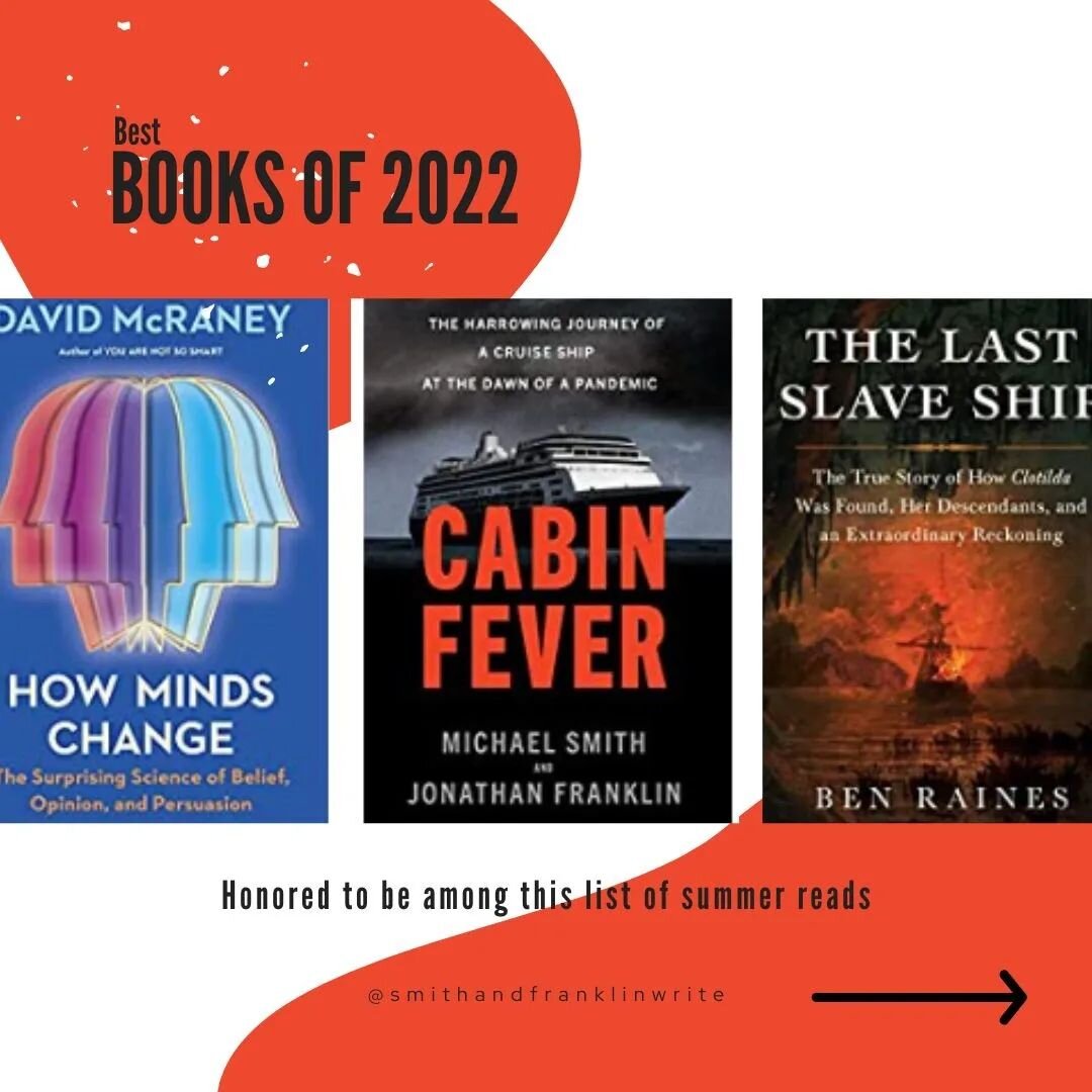 Thrilled to announce Cabin Fever has made the &quot;Best Books of 2022 So Far&quot; list along with:

📕How Minds Change by @davidmcraney 

📕The Last Slave Ship by @brraines

📕Wastelands by @corbanaddison

📕Eating to Extinction by @dan.saladino

?