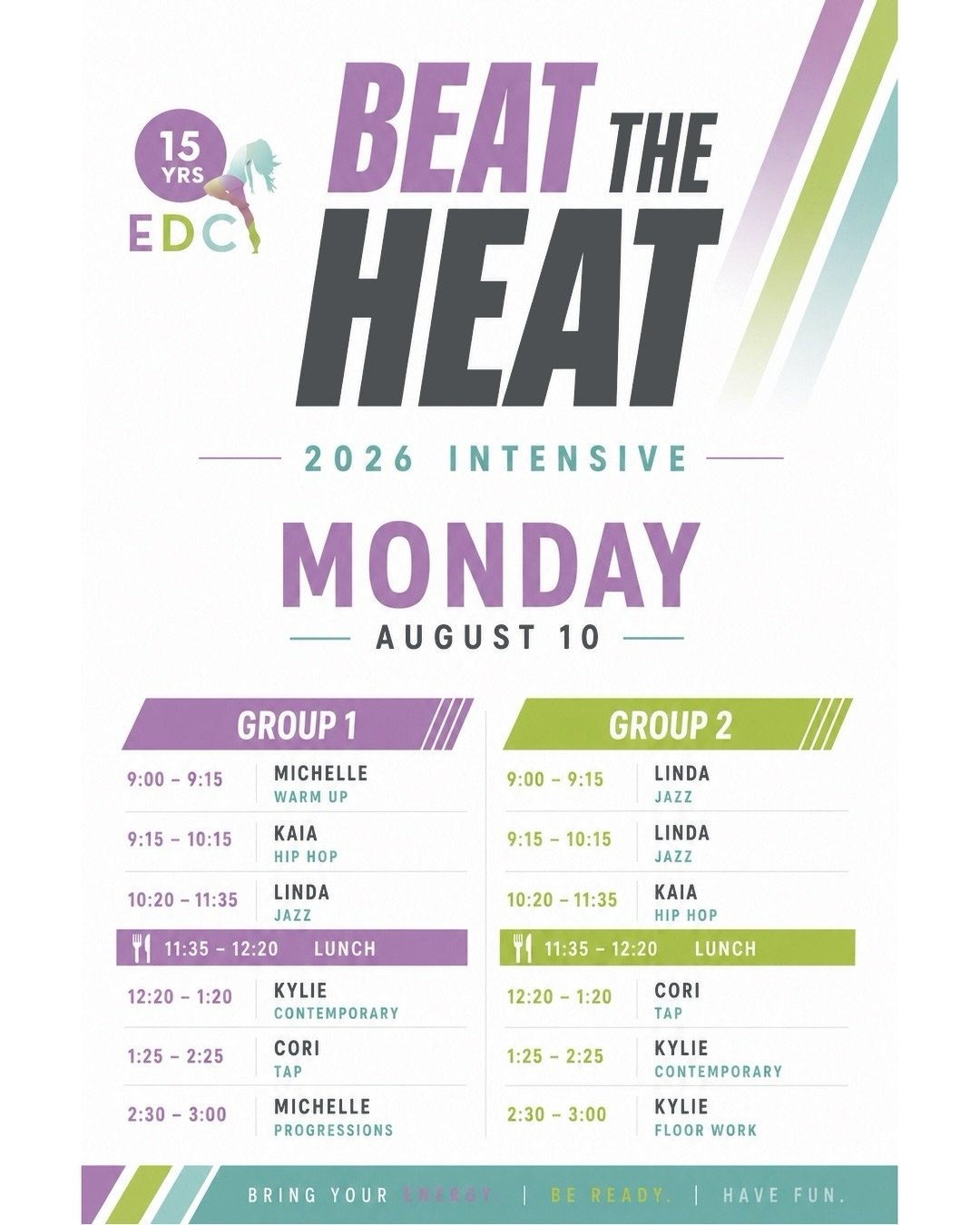 BTH INTENSIVE AND BTH PART TIME INTENSIVE ~ DAY 1!!💜✨

We are so exited to have these amazing teachers, movers, educators and creators join us on Monday!
@lindagarneau
@kaiaesnard_ 
@corigiannotta 
@kyliethompsoncreative
@destinydancer 
@mich_nichol