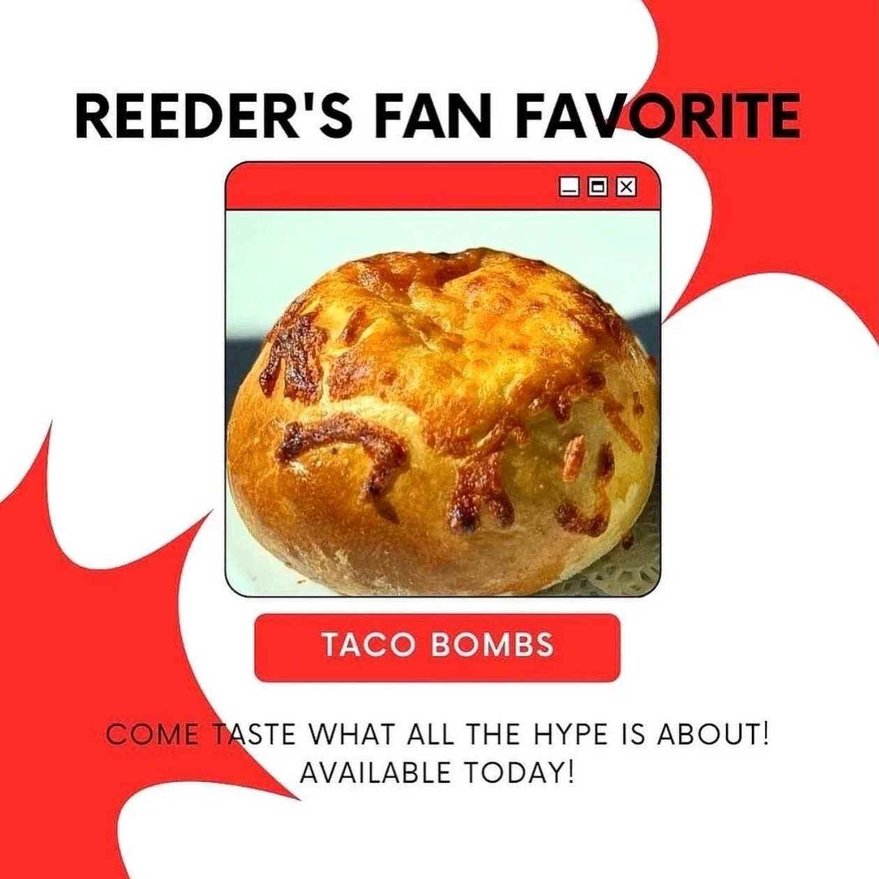 Available today at Reeder&rsquo;s Tulsa 🌮 💣 
#oklahoma #tulsasfinestfillingstation #reederstulsa #goodfoodfast #meals