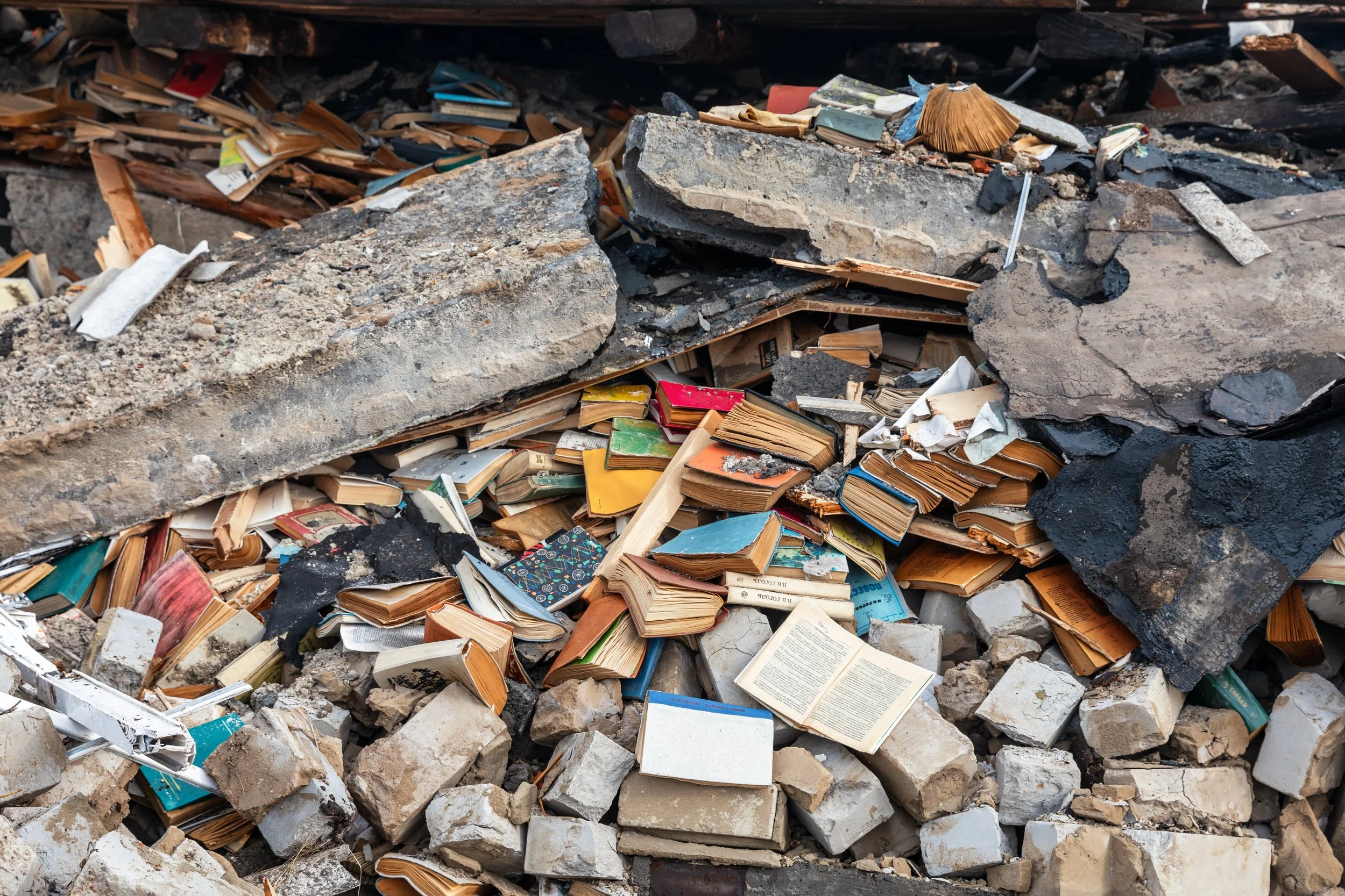 Ukraine: Destruction of books by Russian strikes condemned