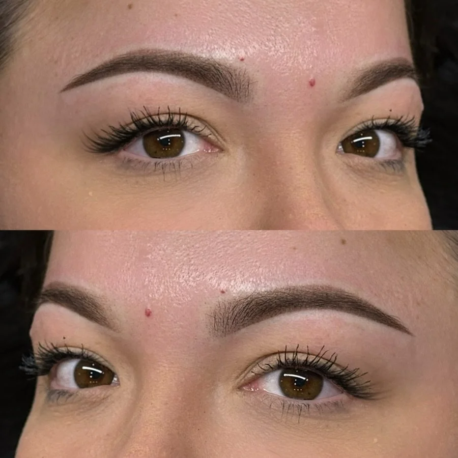 I love a powder brow 🧚🏻 

Crisp, clean, defined.. but still natural. Love love love!

Products used:
&bull; @lipigmentsglobal @girlzinkstudio Pigments in &ldquo;Navajo Brown&rdquo; + &ldquo;classic brown&rdquo; 🤎
&bull; Ultra Duration throughout t