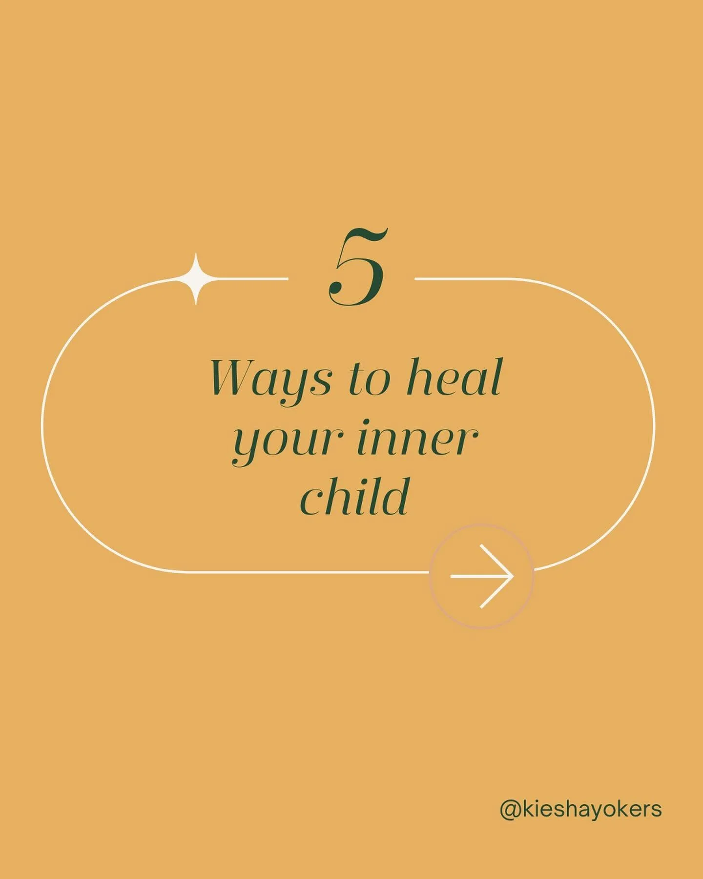 SAVE these 5 (of many) practices that offer love + tenderness to your inner child. 

Little you is worth it. 

➡️ Please come and join me for a live 60 minute breathwork session tomorrow where we practice this work while soothing the nervous system. 