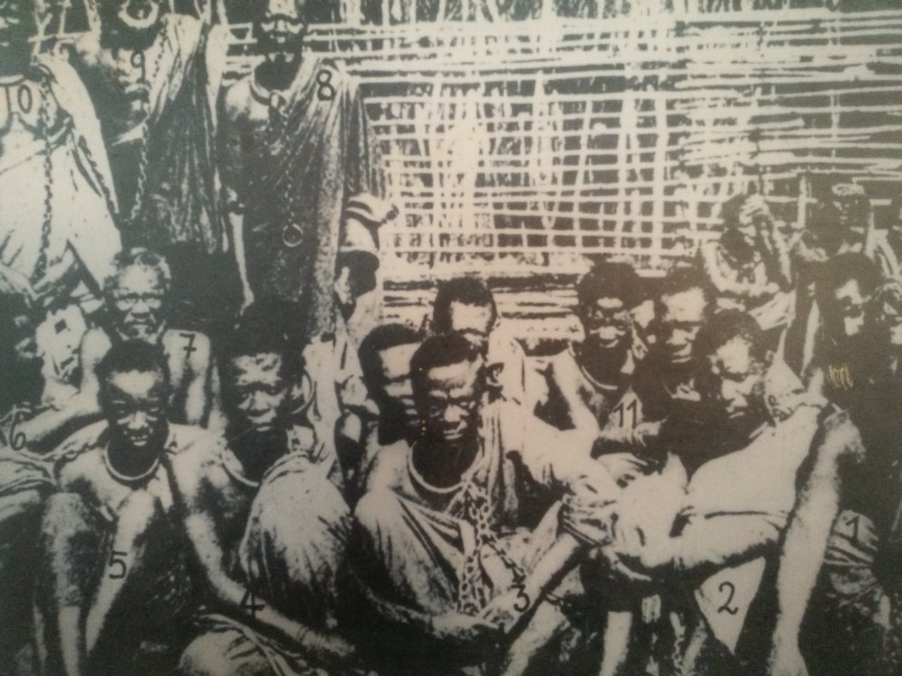 Maji Maji warriors before hanging in February 1906 by the Germans