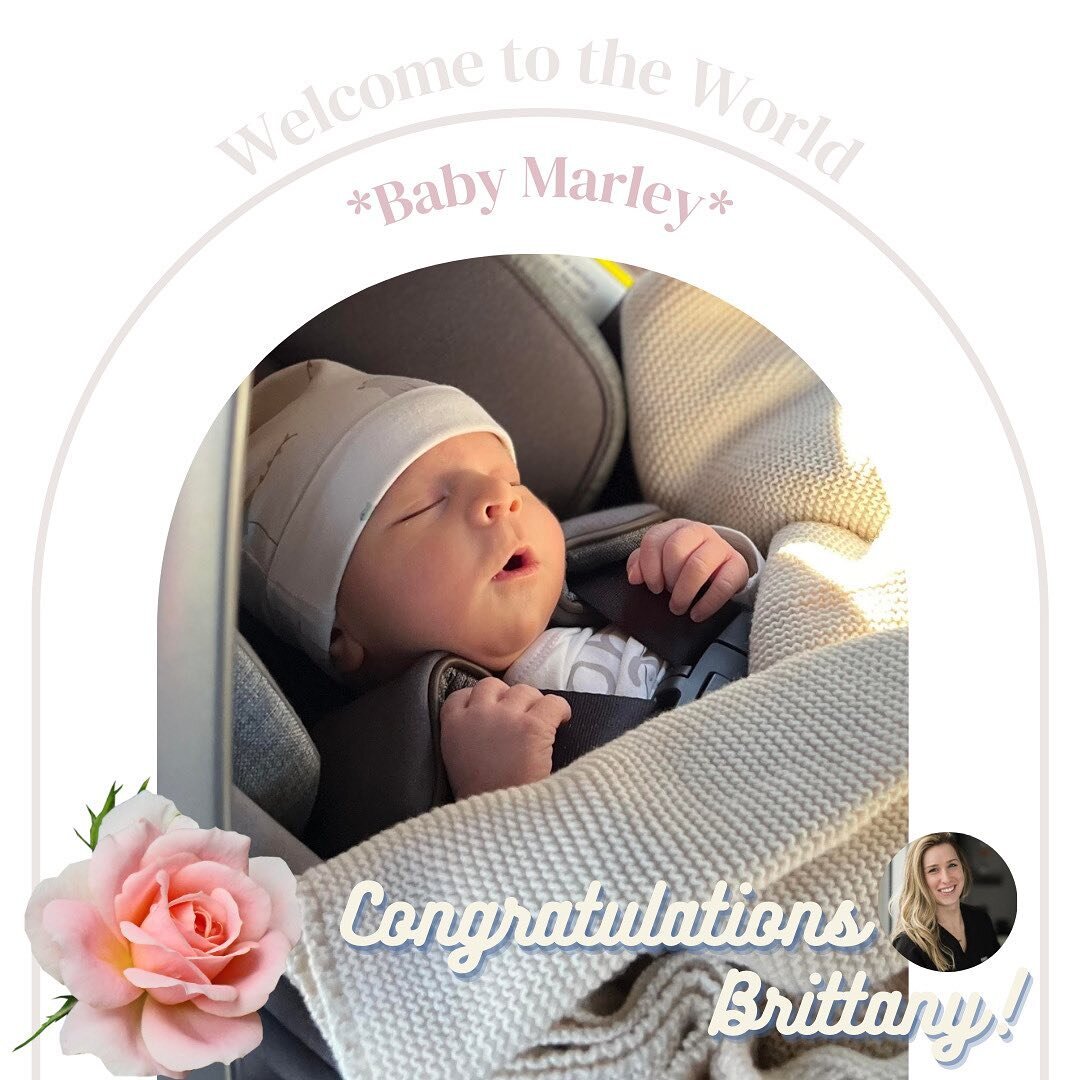 For those of you who have been waiting for the news
⠀⠀⠀⠀⠀⠀⠀⠀⠀
***🥁DRUMROLL*** 
⠀⠀⠀⠀⠀⠀⠀⠀⠀
IT'S A GIRL!!! 🥳👶🏼🎀🧸
⠀⠀⠀⠀⠀⠀⠀⠀⠀
Sweet baby Marley arrived over the weekend! 😍Both mother and baby are doing well, and we can't be more happy for Brittany a