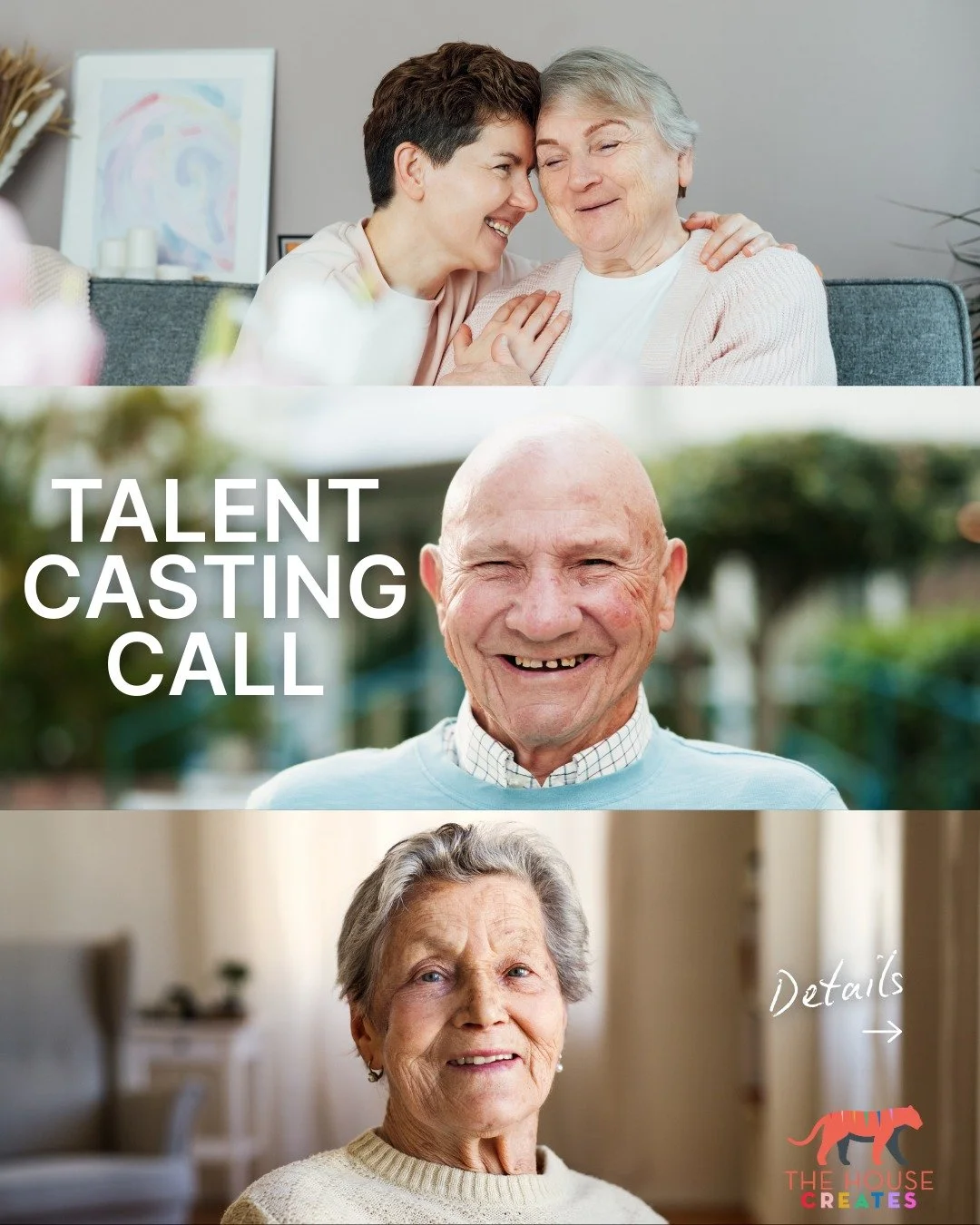🎬 PAID CASTING CALL - OKLAHOMA CITY! 🎬

The House Creates is casting for a heartfelt Senior Living commercial that will air on National TV! We are shooting right here in OKC from April 14th - 17th, and we are looking for local talent to bring these