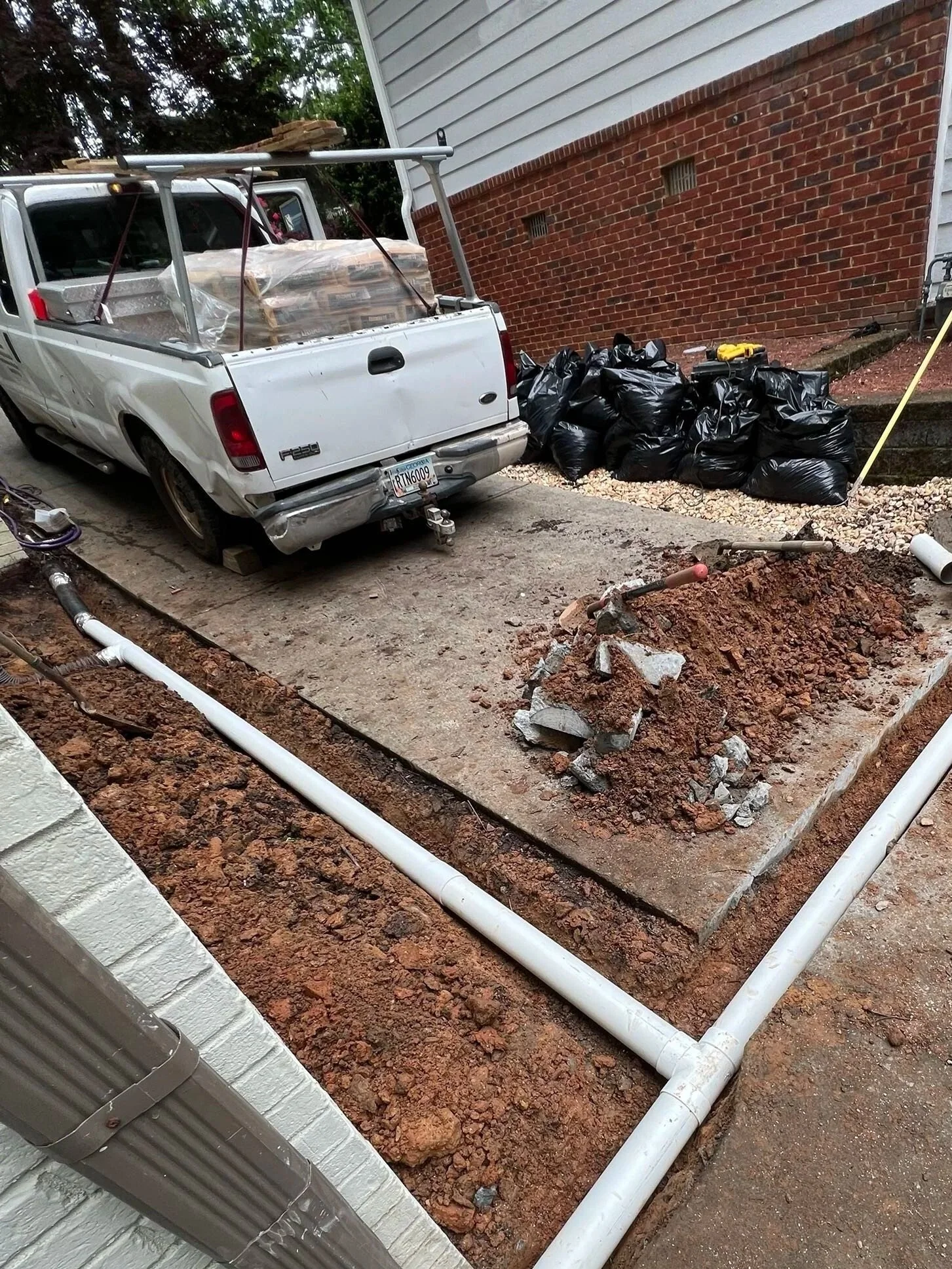 Diverting the water from the basement