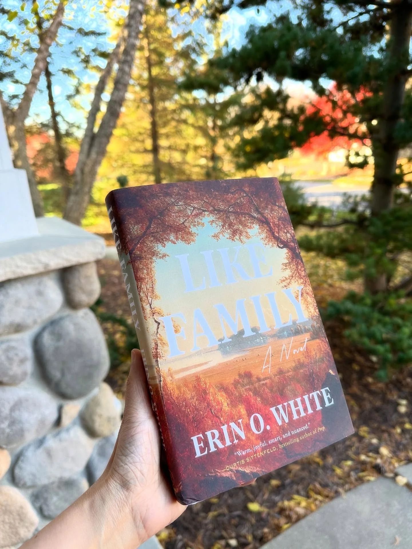 Happy Book Birthday @erinowhite! Feels like just the right season to cozy up with LIKE FAMILY. Looking forward to this story of navigating friendships, middle age, and family&mdash; all set in an idyllic small town ❣️🍁🍂
.
.
.
.
.
.
.
#erinowhite #l