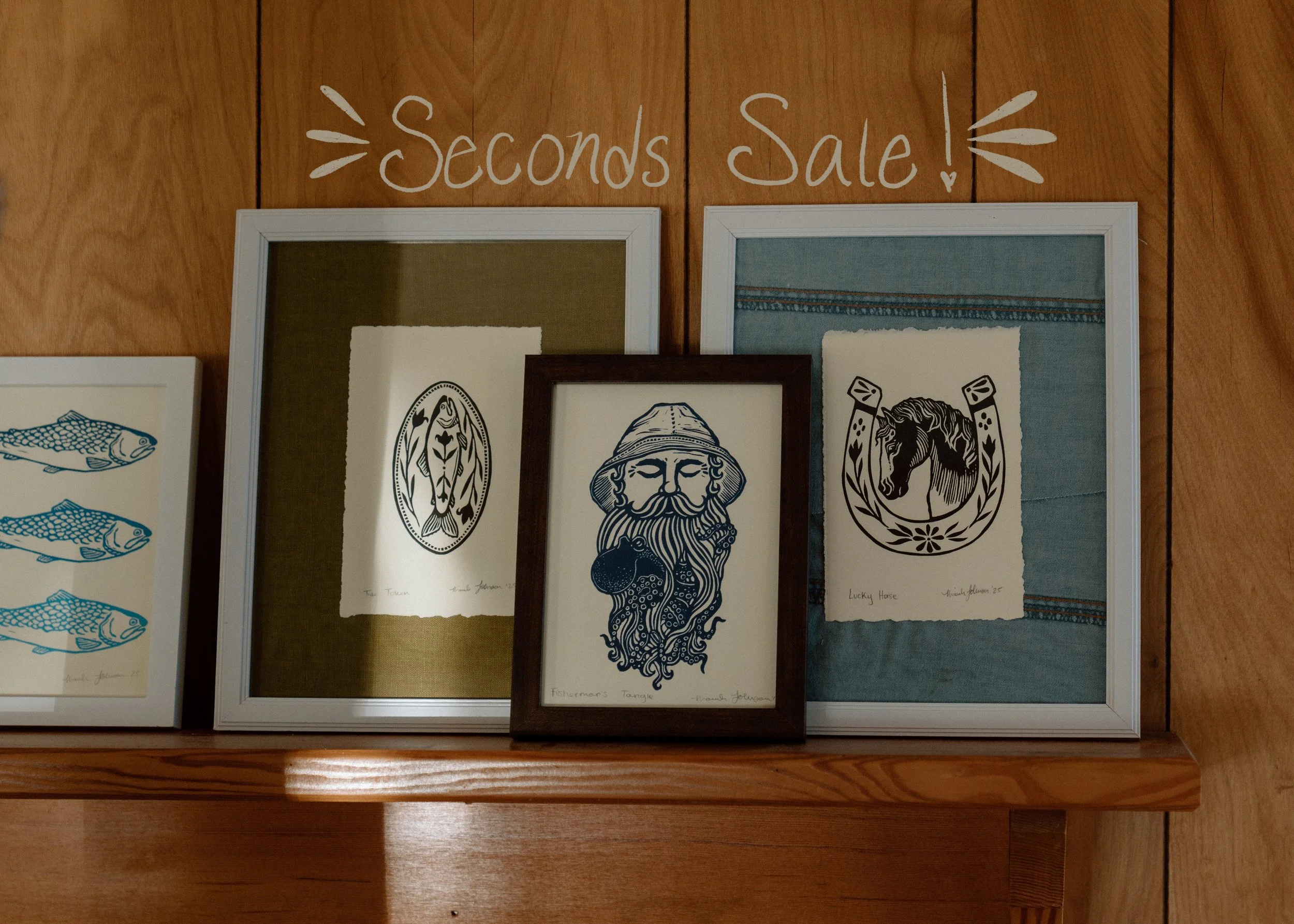 *Seconds Sale* Paper Print and Mystery Sticker