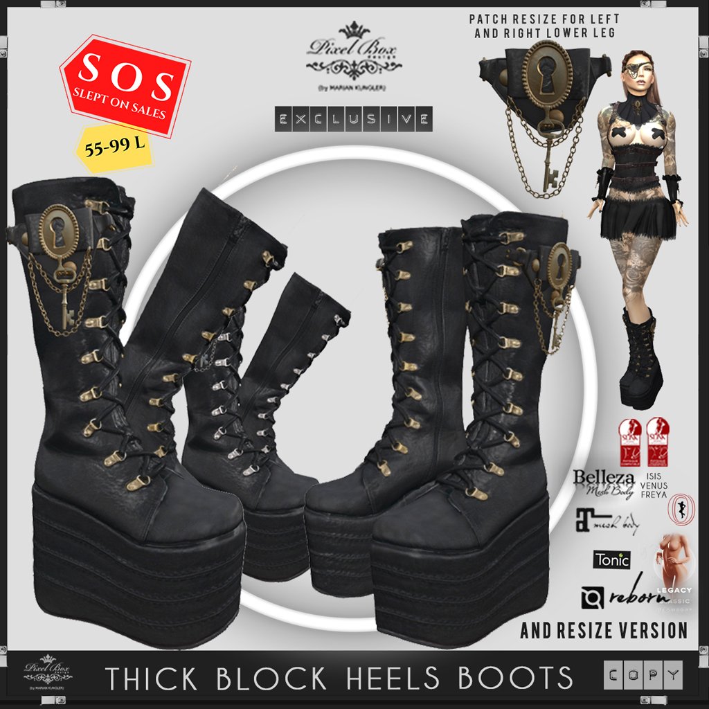 8.c Pixel Box_ Thick Block Heels Boots.jpg