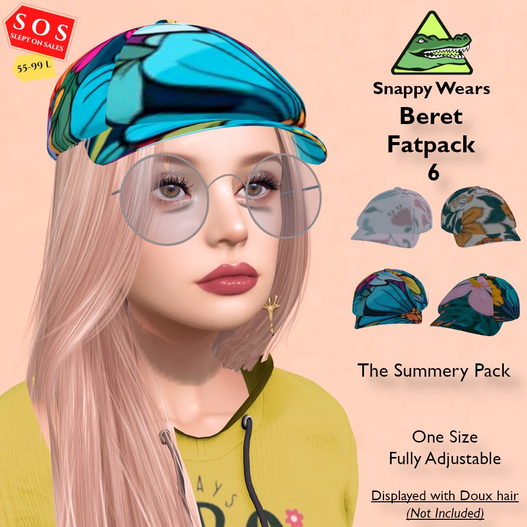 16.a Snappy Wears_  Beret Fatpack 6 - The Summery Pack  SOS.jpg