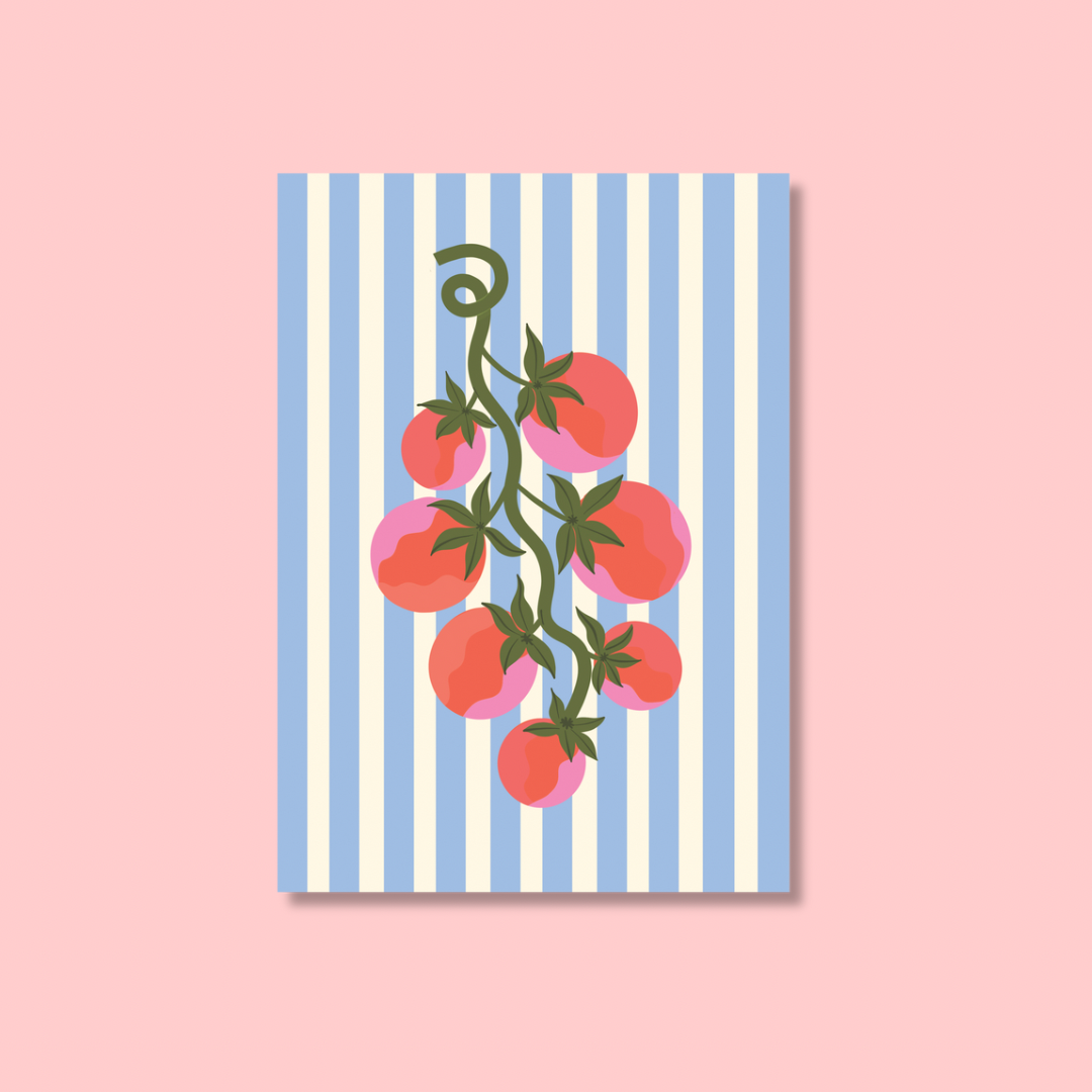 Vine Tomatoes - A5 Art Print