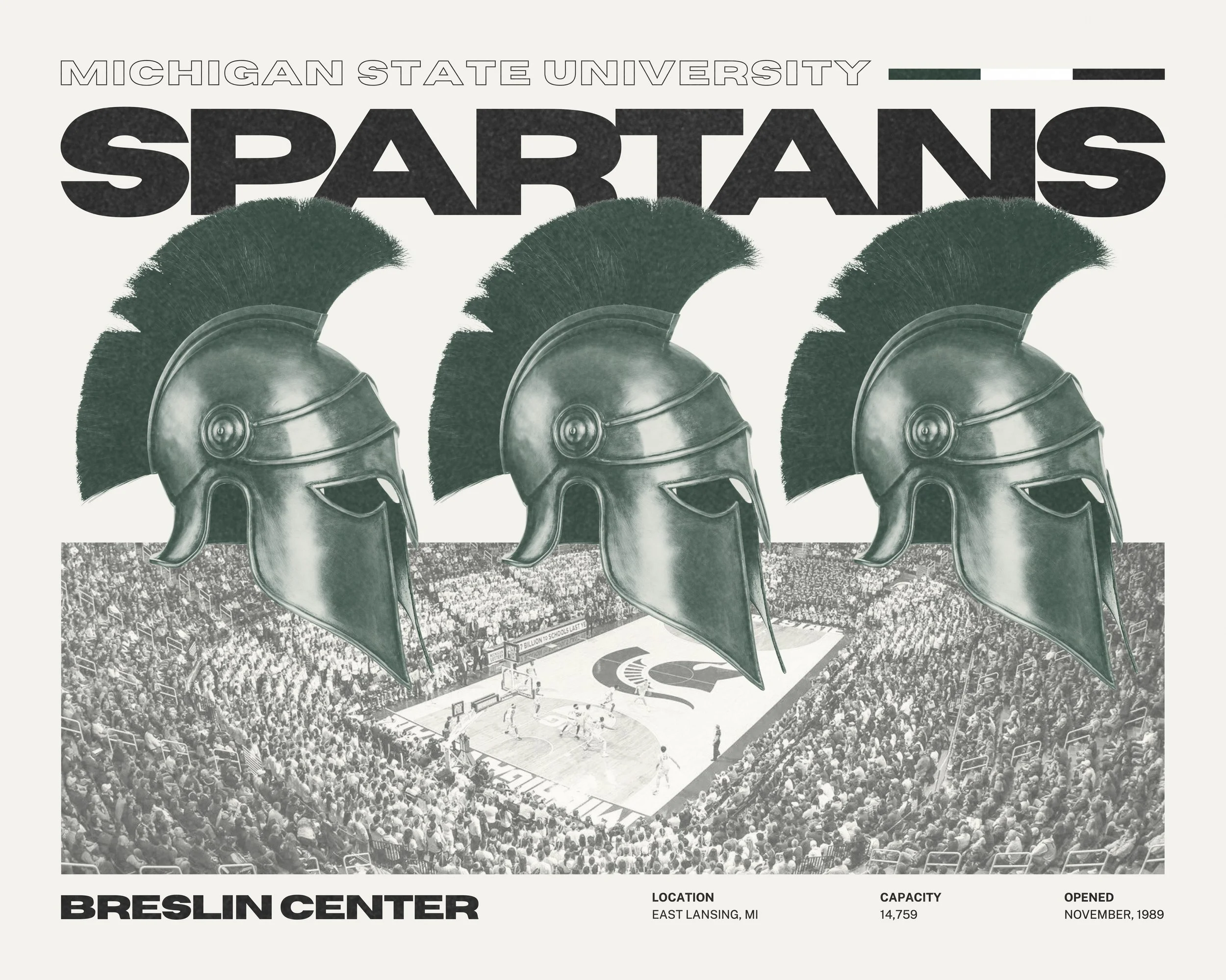 MSU spartans art print