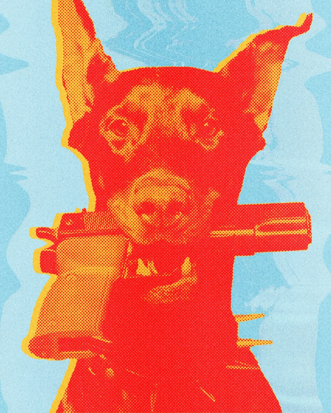 guard dog art print