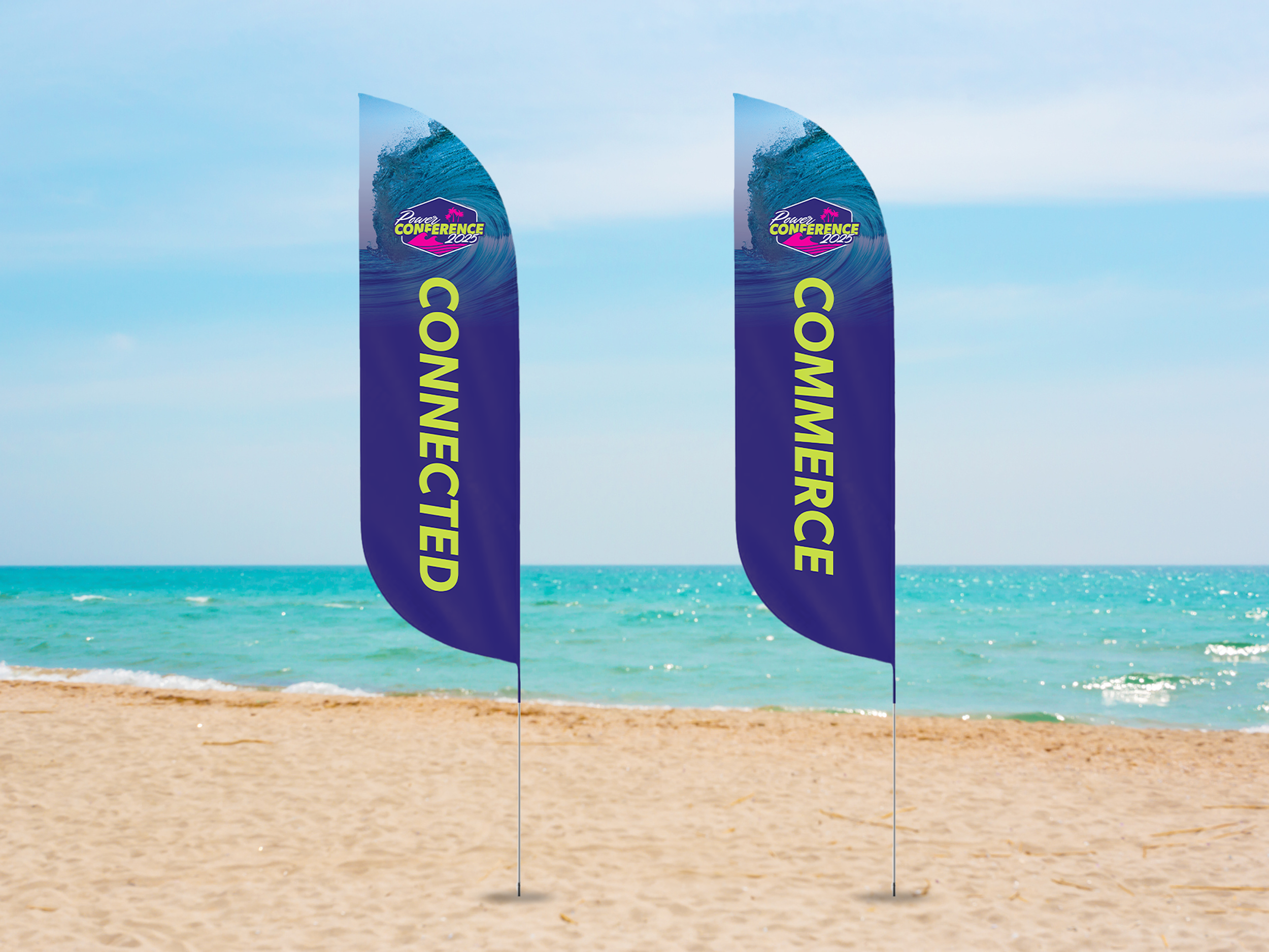 Beach Reception Flags