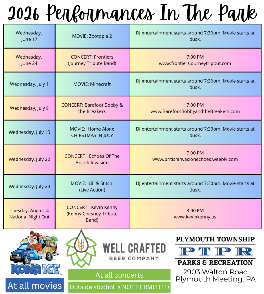 Plymouth Township Performance in the Park