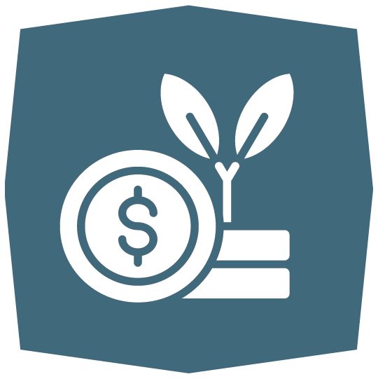 Icon representing real estate investment services