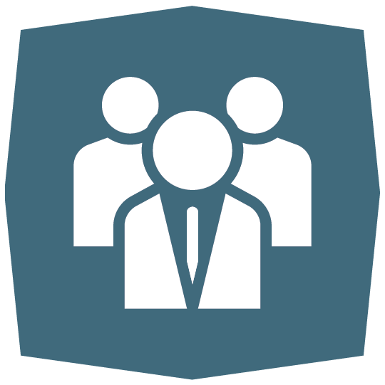 Icon representing property management and leasing services