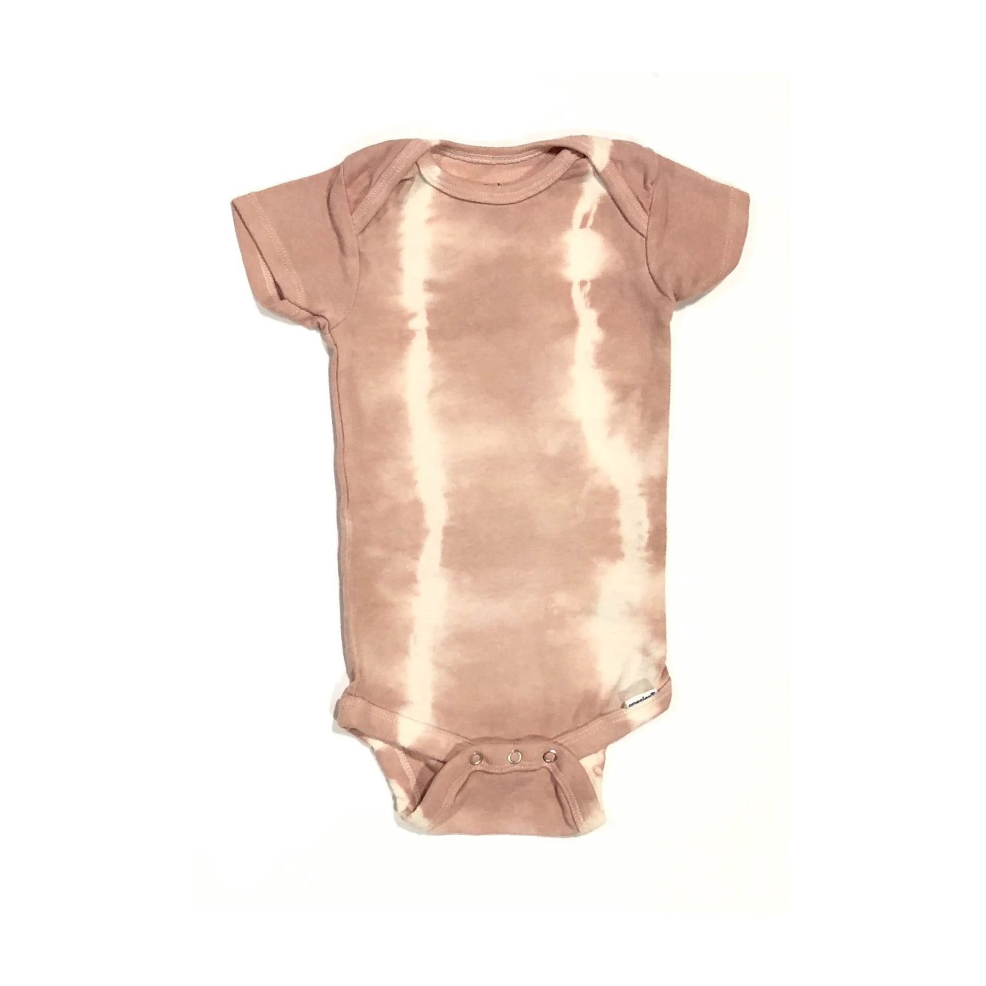 Blush Striped Onesie 12M