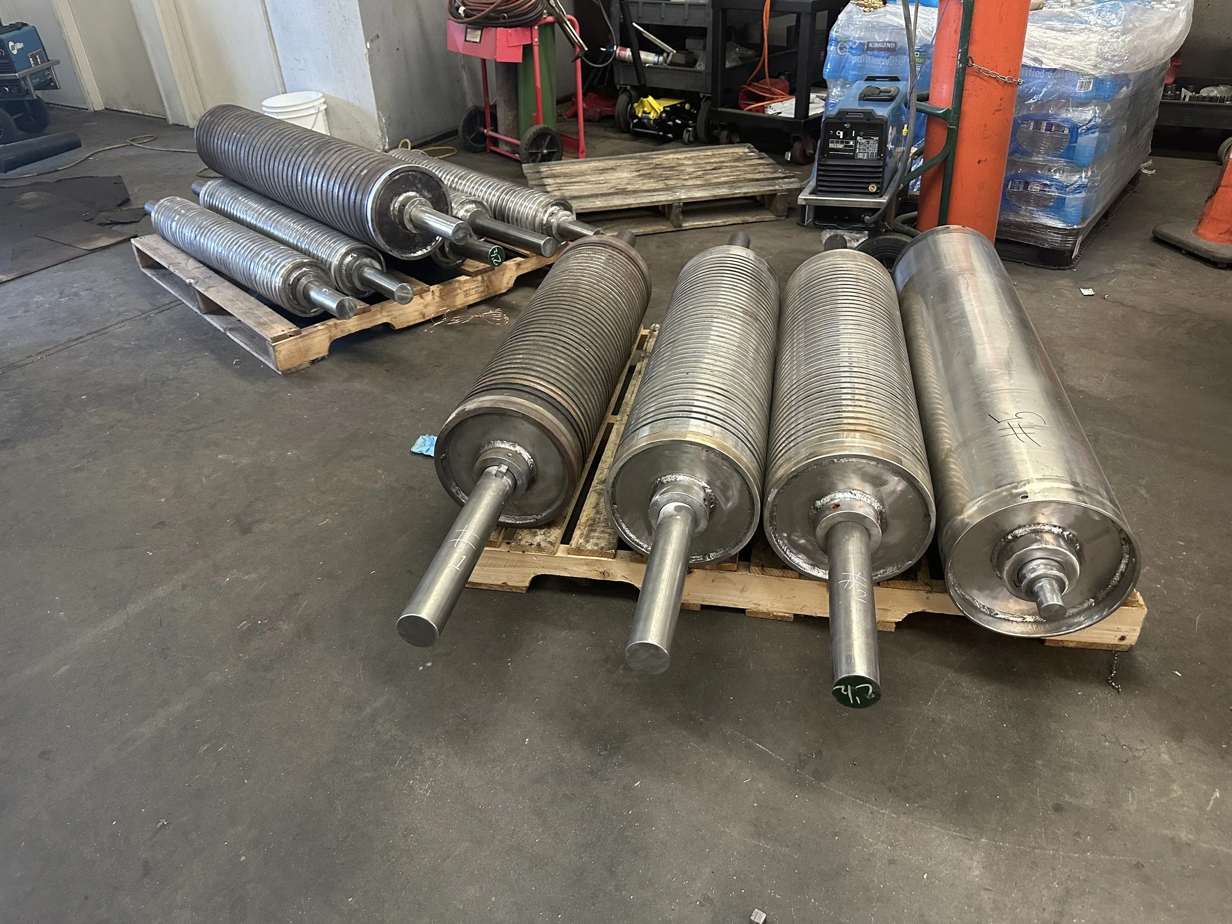 10 FInished Machined and Welded Olive Grader Roller.jpeg