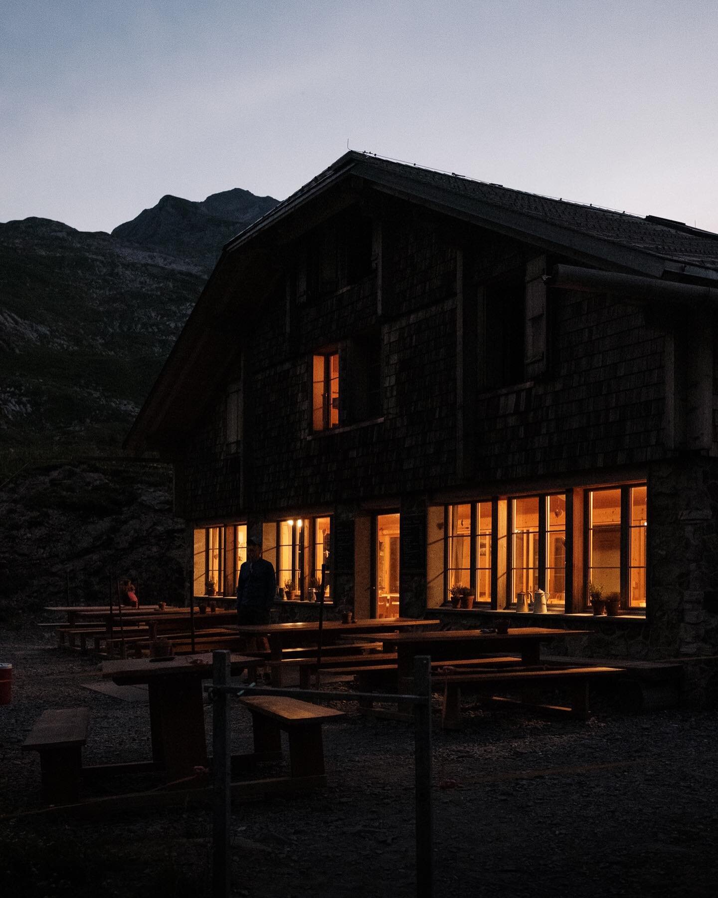 A few shots from a night in the mountains above Gstaad @geltenhuette 
A great hike in, colourful skies, a dramatic high valley with grazing yak &amp; cosy beds. Hands down one of my favourite places to sleep in comfort in the mountains.
⠀⠀⠀⠀⠀⠀⠀⠀⠀
Hav