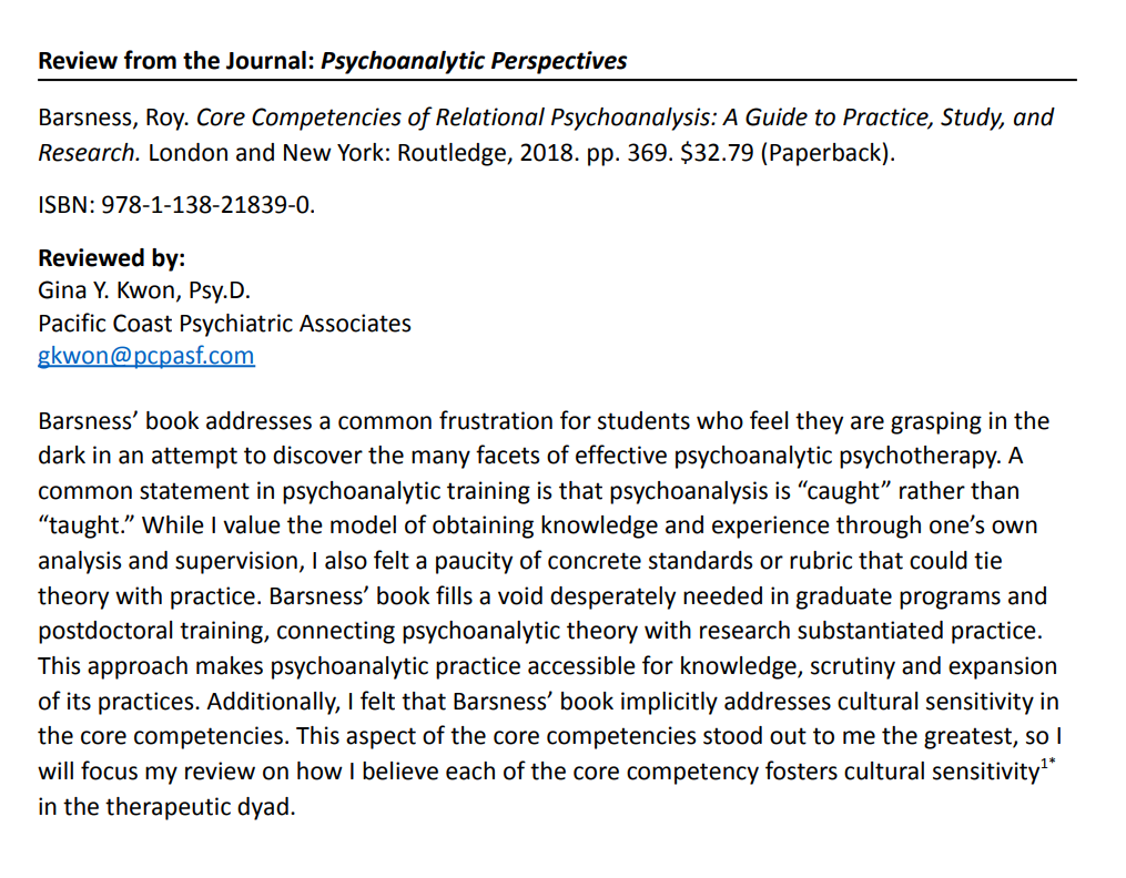 Core Competencies: A Review | Kwon