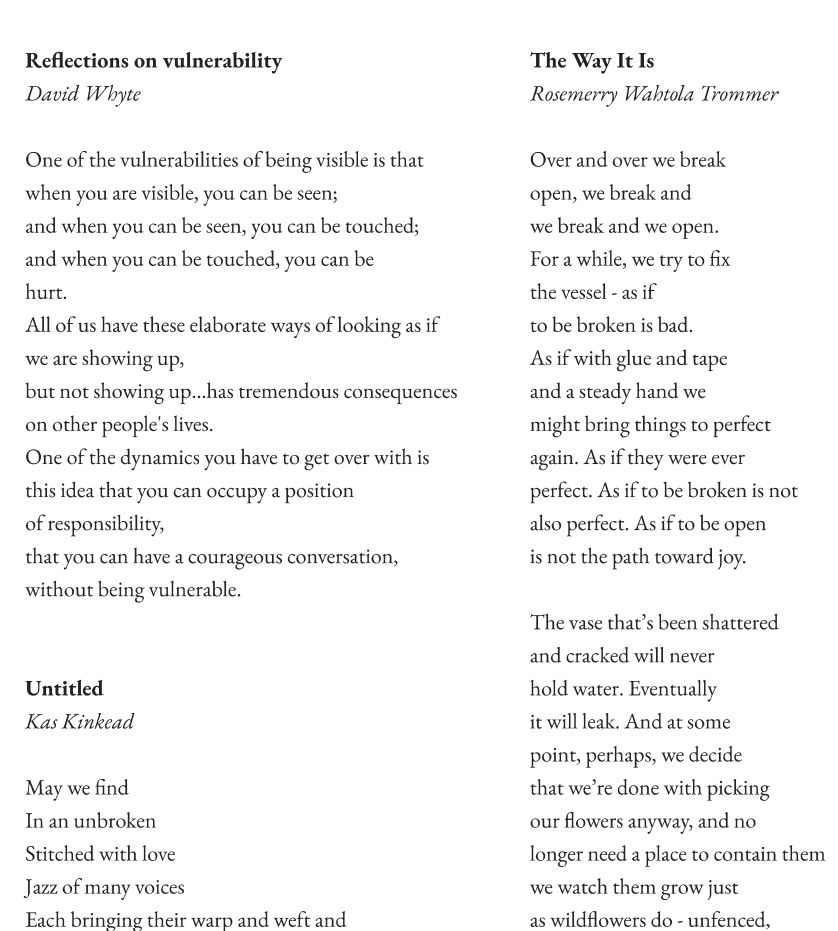 Selected Poetry | Fall Retreat