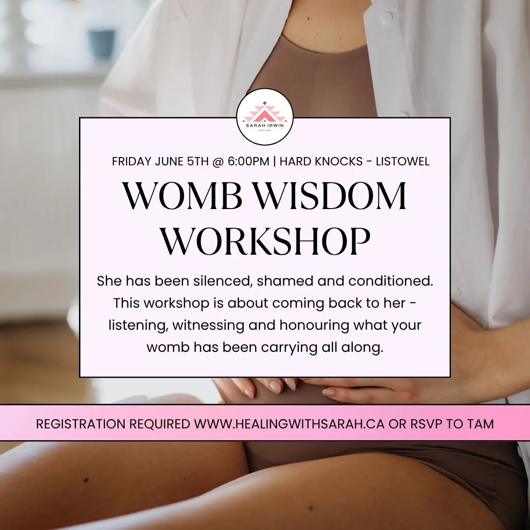 WOMB WISDOM WORKSHOP - June 5, 6:00 - 9:00pm - Listowel, ON