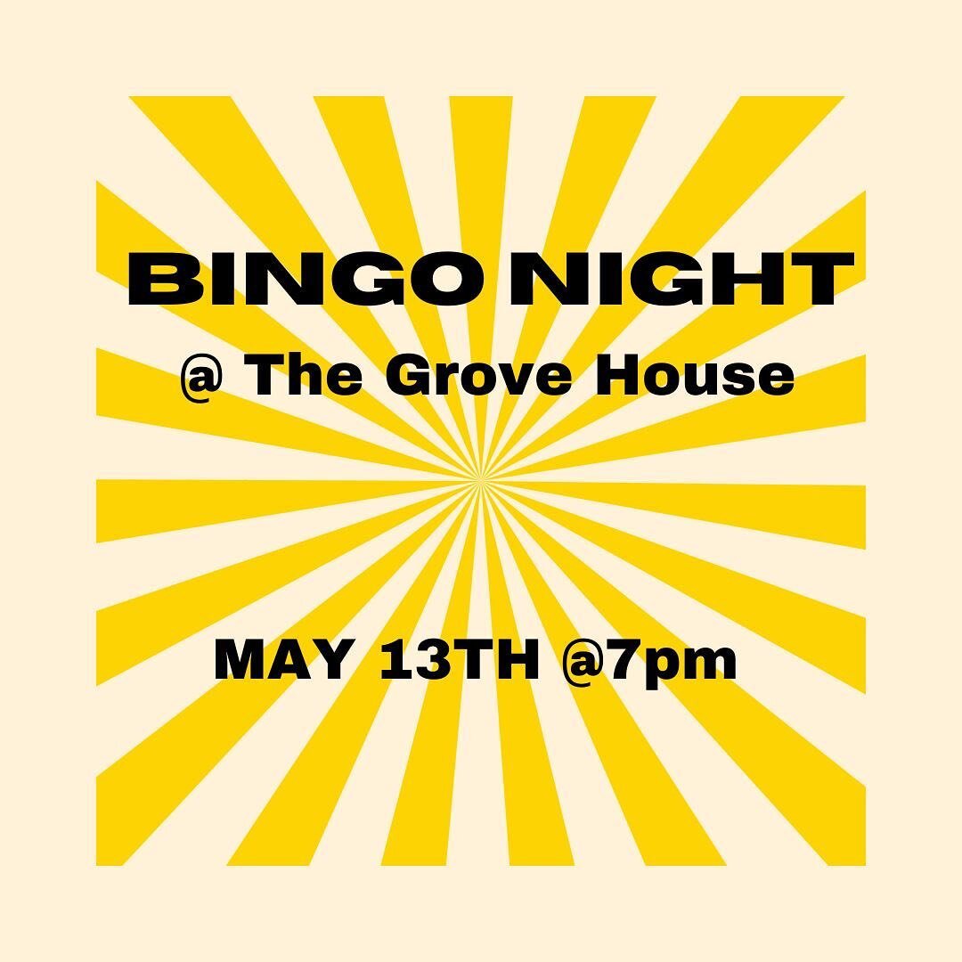 BINGO NIGHT TONIGHT!! We have two  awesome prizes. One is a ticket to @tgltso for next Thursday 5/18 and the other is a @montuckycoldsnacks tin. This starts at 7 pm. Today is also the perfect day to try our refreshing cocktails with the weather warmi