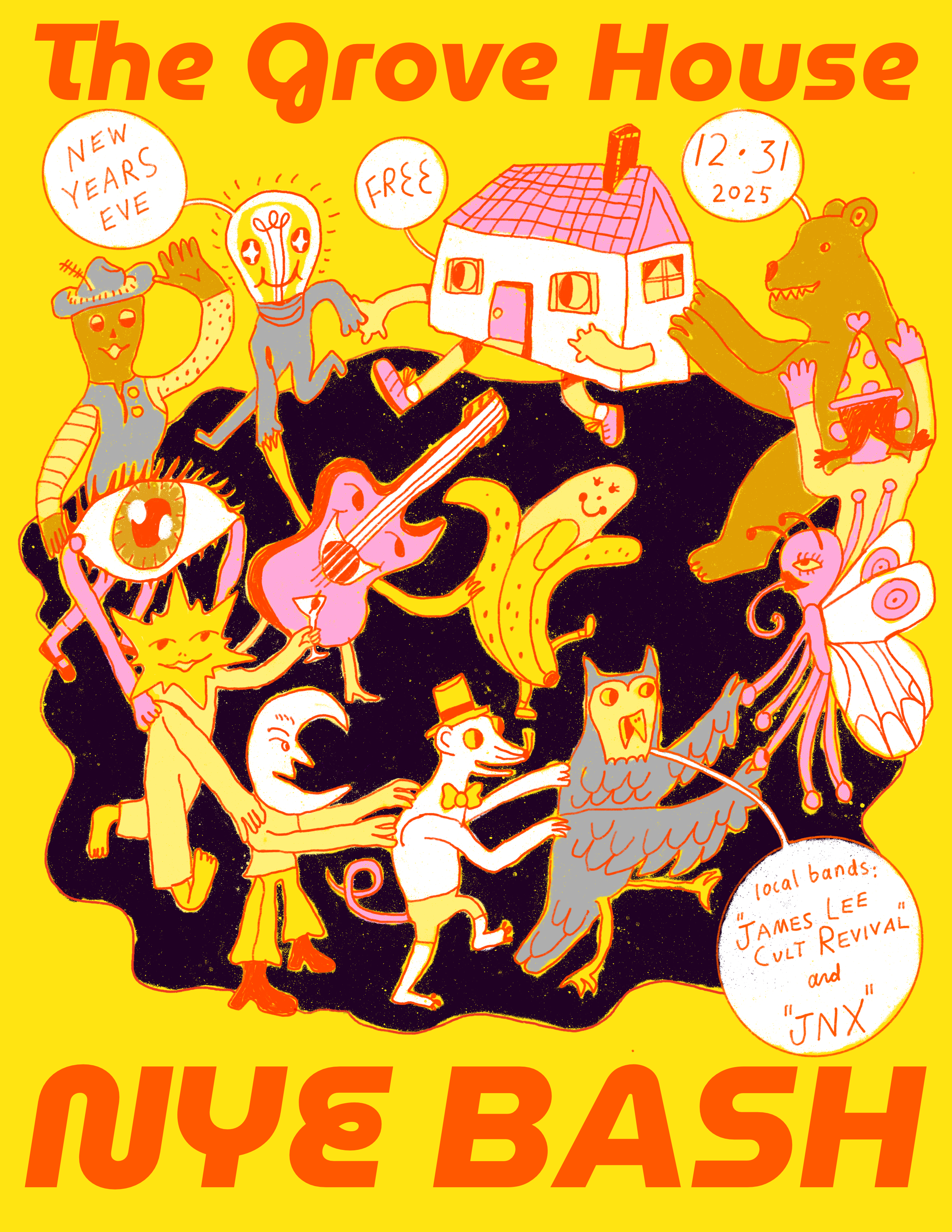 NYE BASH w/ THE JAMES LEE CULT REVIVAL and JNX