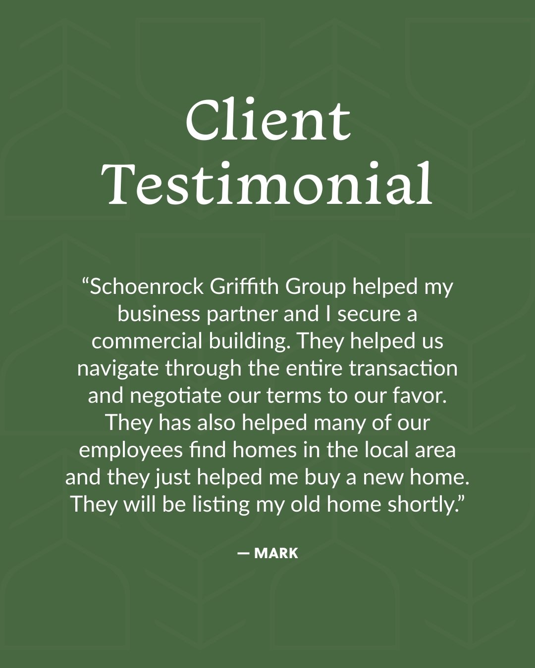 Client Shoutout: Mark's Experience!

Helping our clients achieve their goals is our top priority. We dedicate ourselves to exceeding your expectations every time and having fun along the way.

Coming alongside Mark, Lauren, and their family to help t