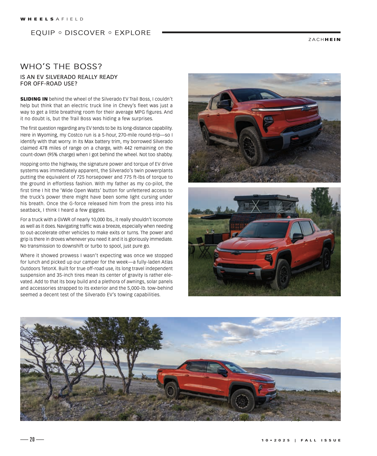 Wheels Afield, Fall 2025