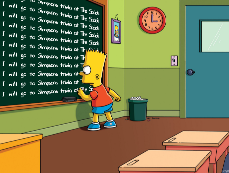 Best Trivia Ever Presents Simpsons Trivia The Social Bar Kitchen