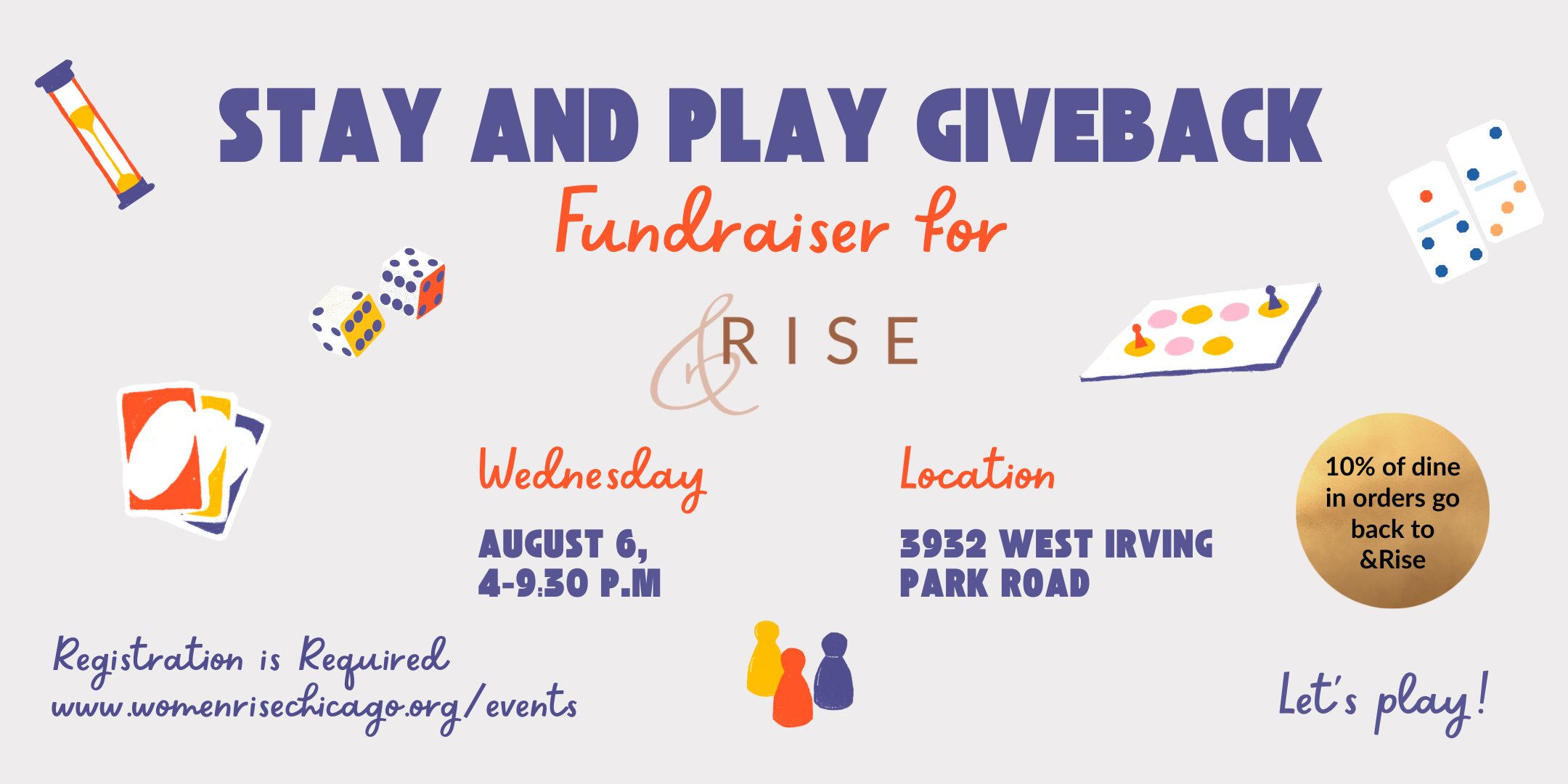 Stay and Play Giveback Fundraiser for &Rise