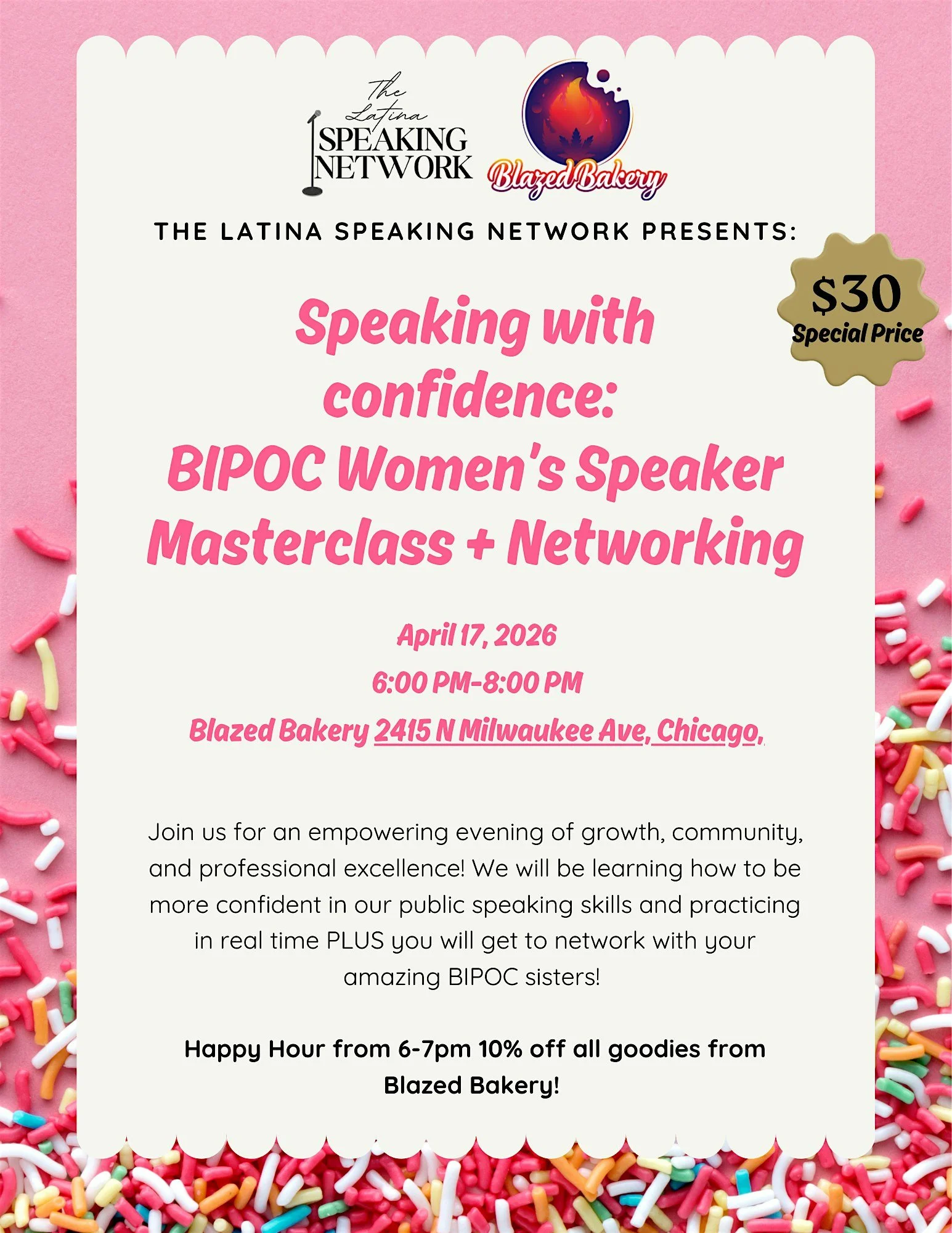 Speaking with Confidence:  BIPOC Women’s Speaker Masterclass + Networking