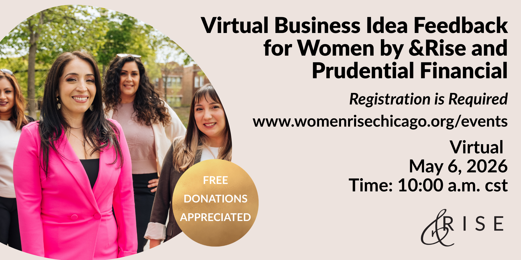 Virtual Business Idea Feedback for Women by &Rise and Prudential Financial