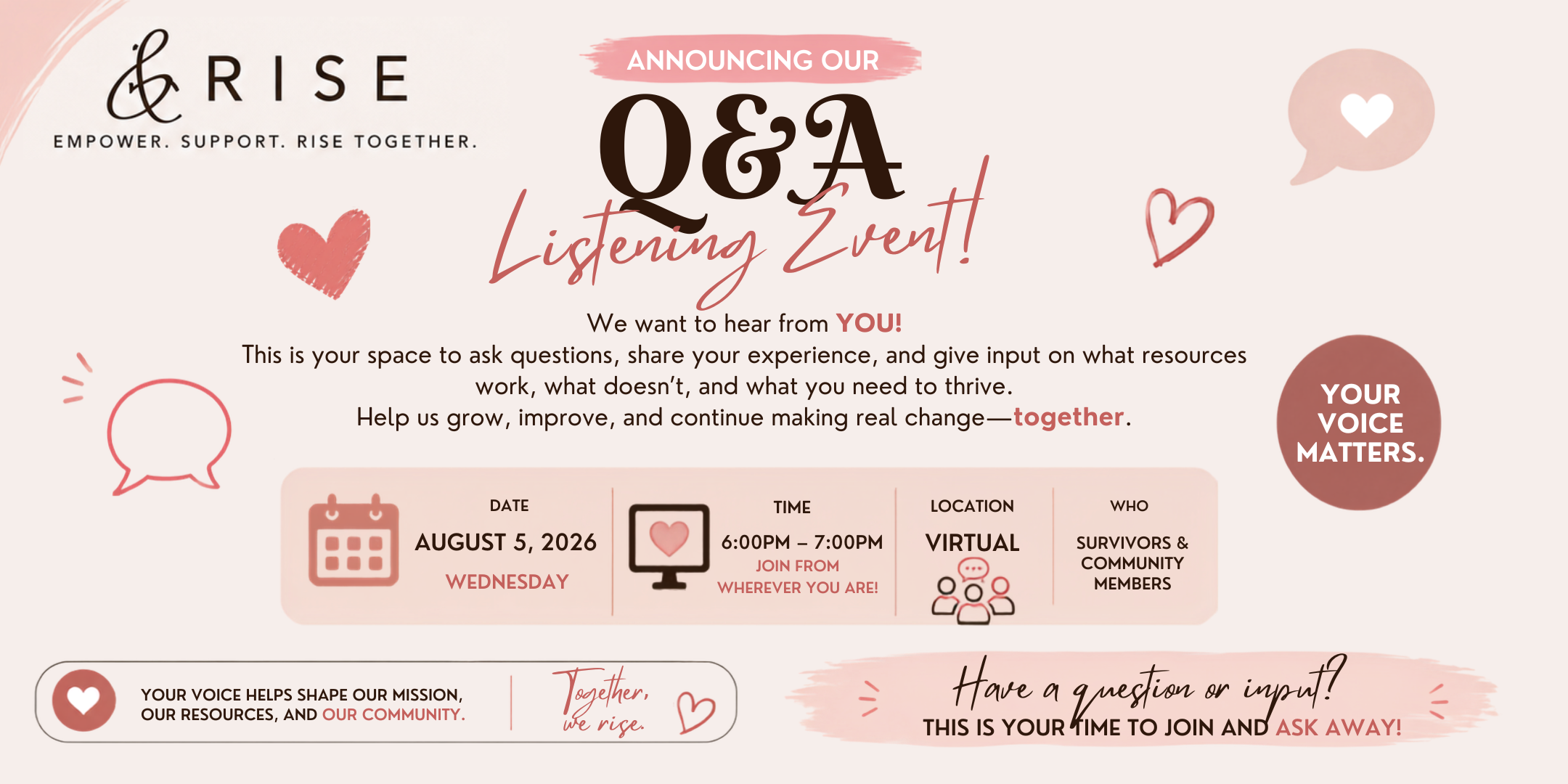 Q&A Listening Event!