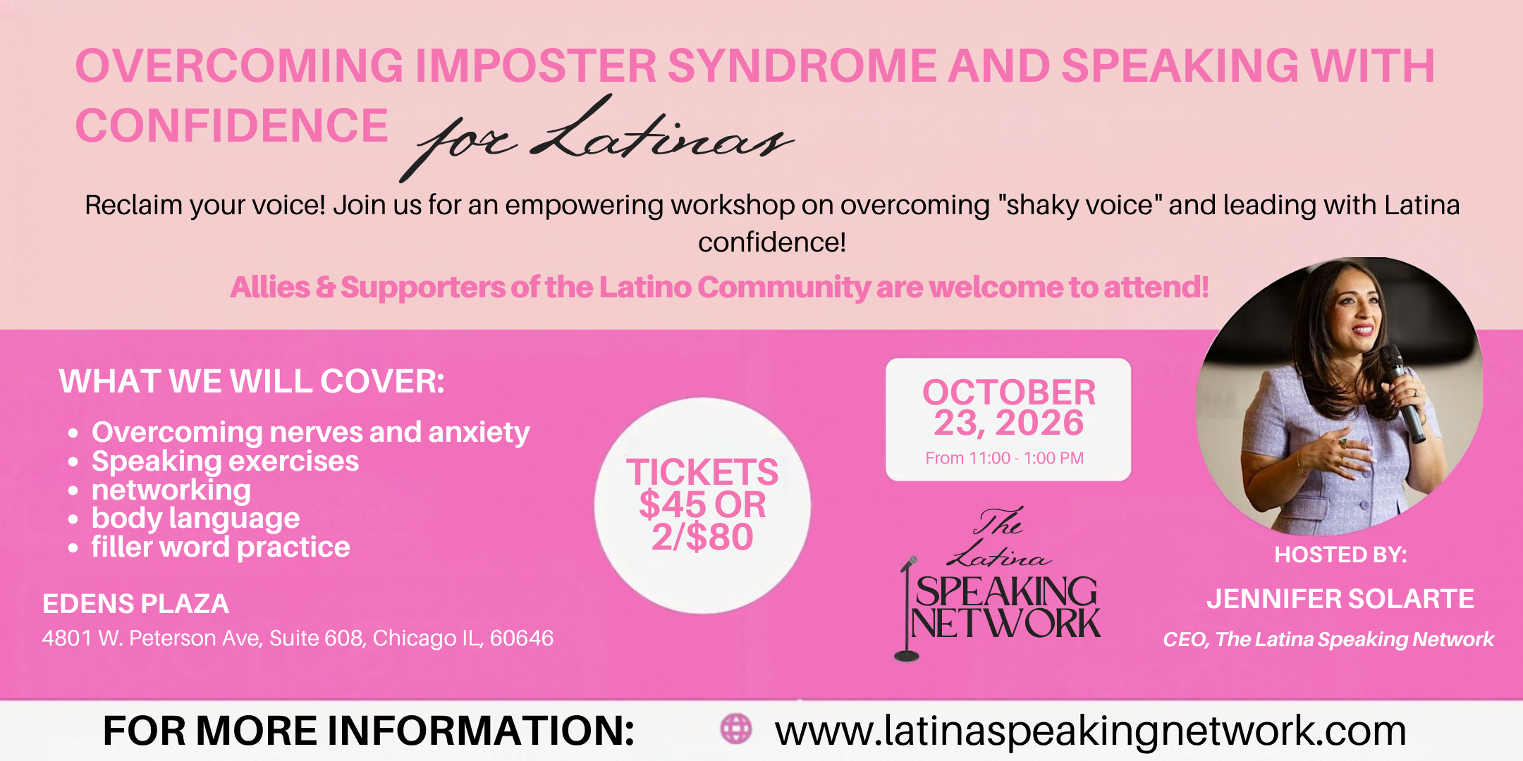 Overcoming Imposter Syndrome and Speaking with Confidence for Latinas
